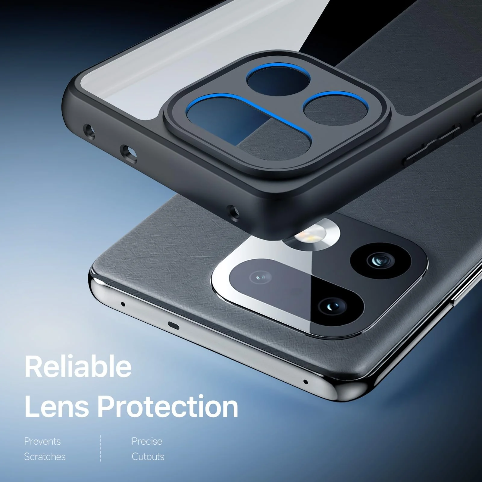 DL3 Mobilak Case Transparent For realme 16 Pro Plus / 16 Pro+ 5G, Military-Grade Shockproof Anti-Yellowing, Slim Protective Phone Case Bumper Cover With Camera Protective - Black