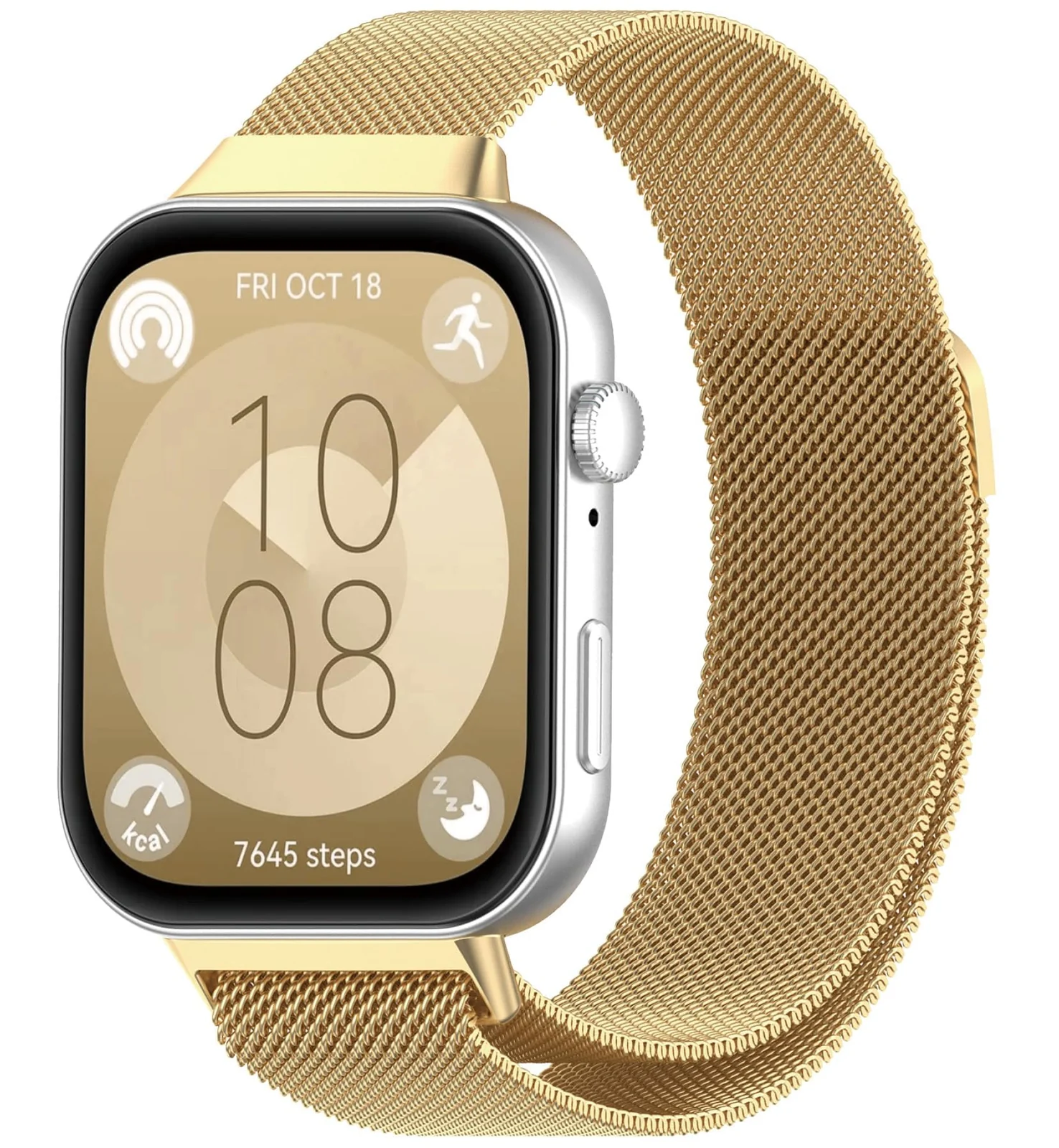 Huawei Watch Fit 3 / Stainless Steel — DL3 Mobilak Bracelet Compatible with Huawei Watch Fit 3, Stainless Steel Replacement Straps, Mesh Metal Watch Strap, Magnetic Adjustable Replacement Strap For Huawei Watch Fit3