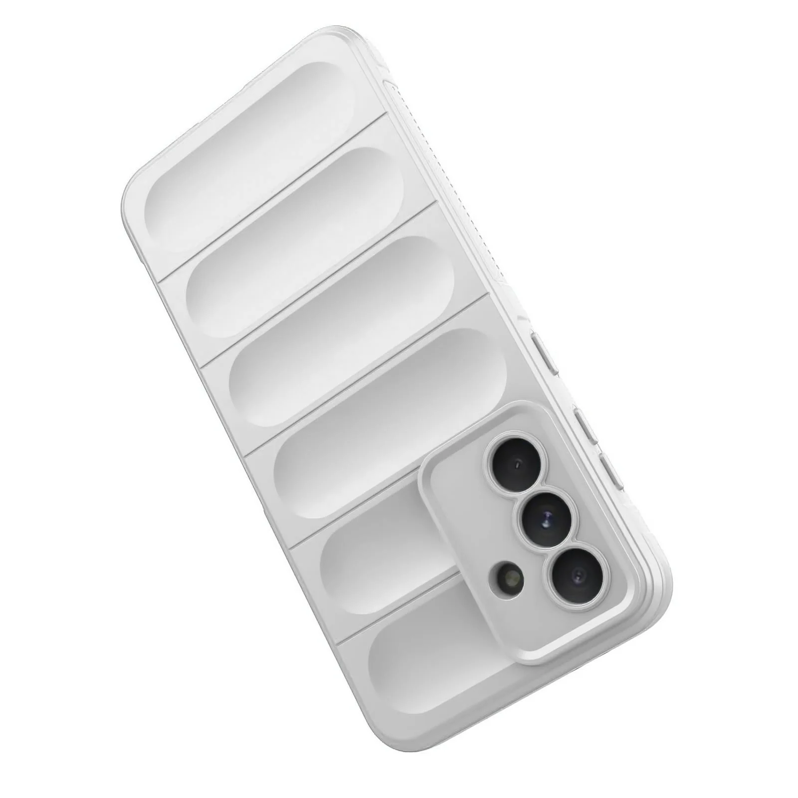 DL3 Mobilak Soft Silicone Protective Case for Samsung Galaxy A36 / Samsung Galaxy A56 with Camera Protection - White