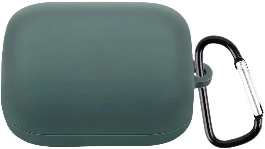 DL3 Mobilak Silicone Case Compatible with realme Buds Air 3S Earbuds, Soft Silicone Protective Case Cover, Shockproof Sleeve with Carabiner - Green