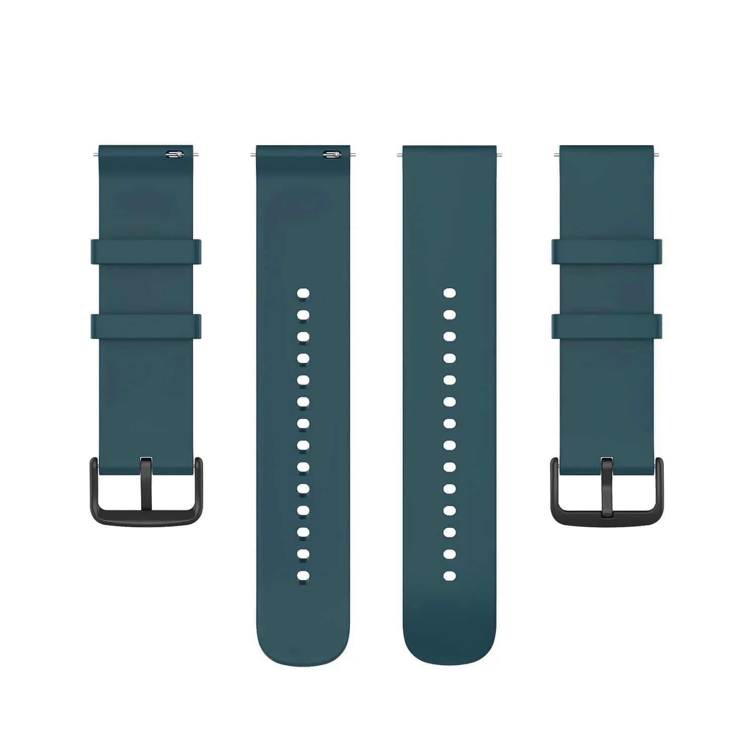 DL3 Mobilak Silicone Buckle Band 22MM Strap For Xiaomi Redmi Watch 5 Active/5 Lite/Samsung Galaxy Watch 3 45mm/Watch 46mm/Gear S3/Huawei watch GT5 GT4 GT3 GT2 GT 46MM/GT2E/GT3 Pro GT 5 Pro - Dark Teal