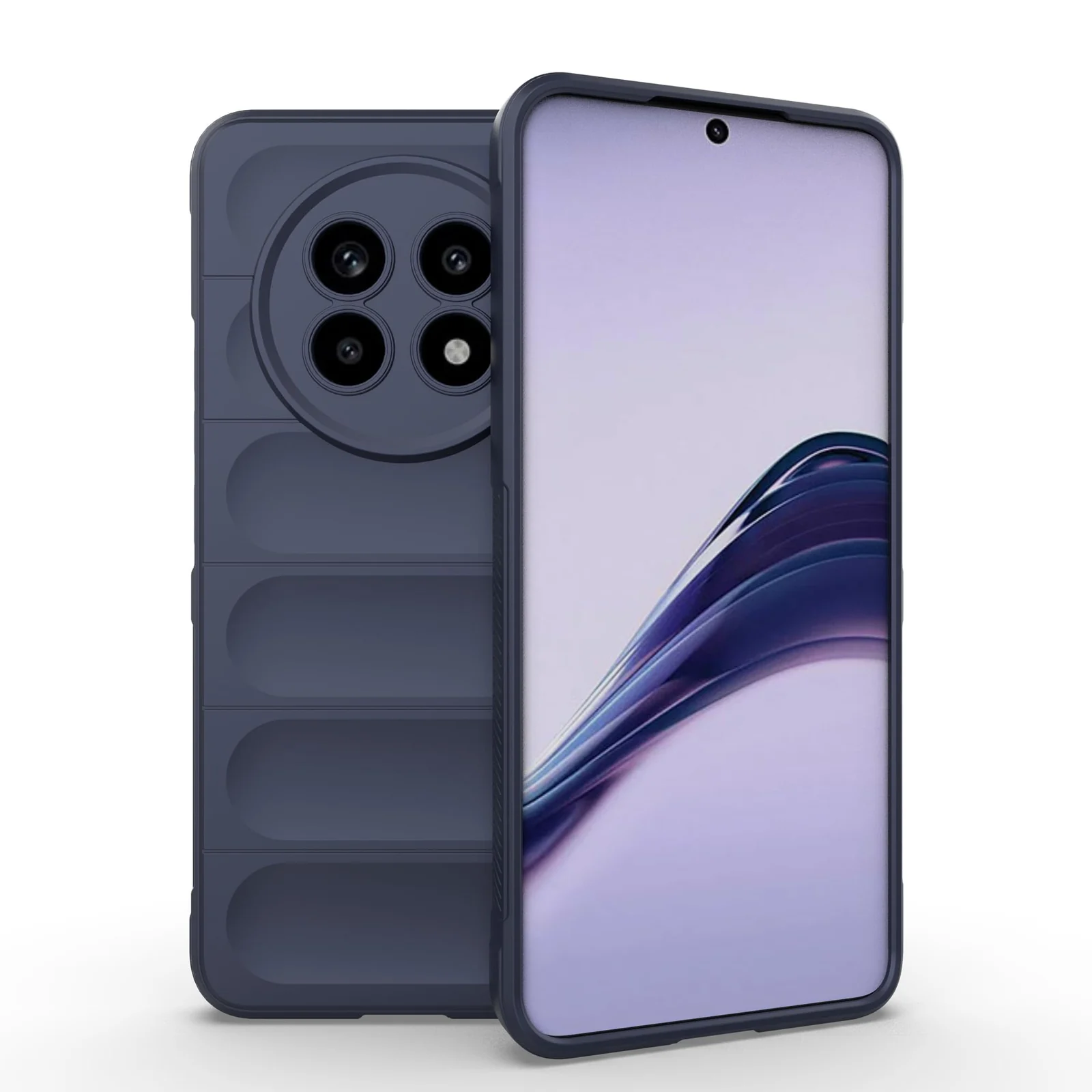 DL3 Mobilak Flexible Silicone and TPU Protective Case with Camera Protection for realme 13 Pro / realme 13 Pro Plus 5G - Blue