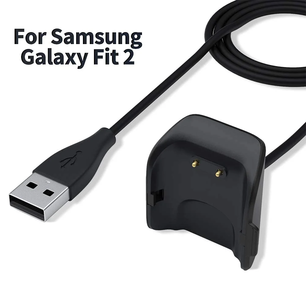 DL3 Mobilak Charger Cable Compatible with Samsung Galaxy Fit 2 (SM-R220), Smartwatch Replacement USB Charger Adapter Charge Cord Charging Dock for Galaxy Fit 2 Bluetooth Fitness - Black