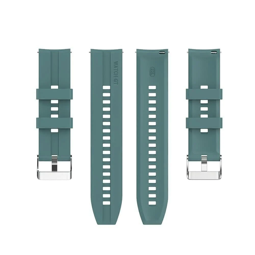 DL3 Mobilak Silicone Band 20MM For Samsung Gear Sport/Watch 6/5/4 40mm 44mm/Watch 6 Classic 43mm 47mm/ 5 Pro 45mm/S2 classic/Active 2 40mm 44mm/Amazfit GTS/2/2e/GTS3/3 Pro/GTS4/2 Mini (Pine) - Pine Green