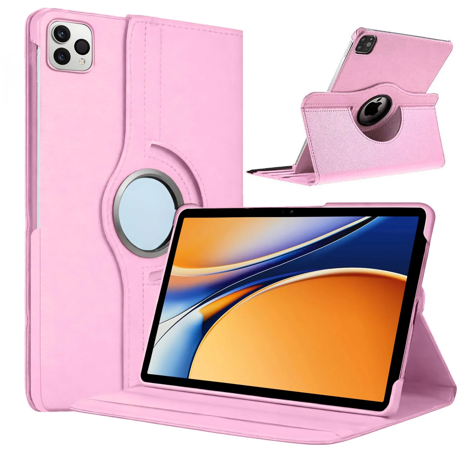 DL3 Mobilak Protective Cover for iPad Pro 13 inch Case M5/M4 (2025/2024), 360° Rotatable Smart Stand, Leather Folio Flip Cover with Multi-Angle Viewing, Auto Wake Sleep