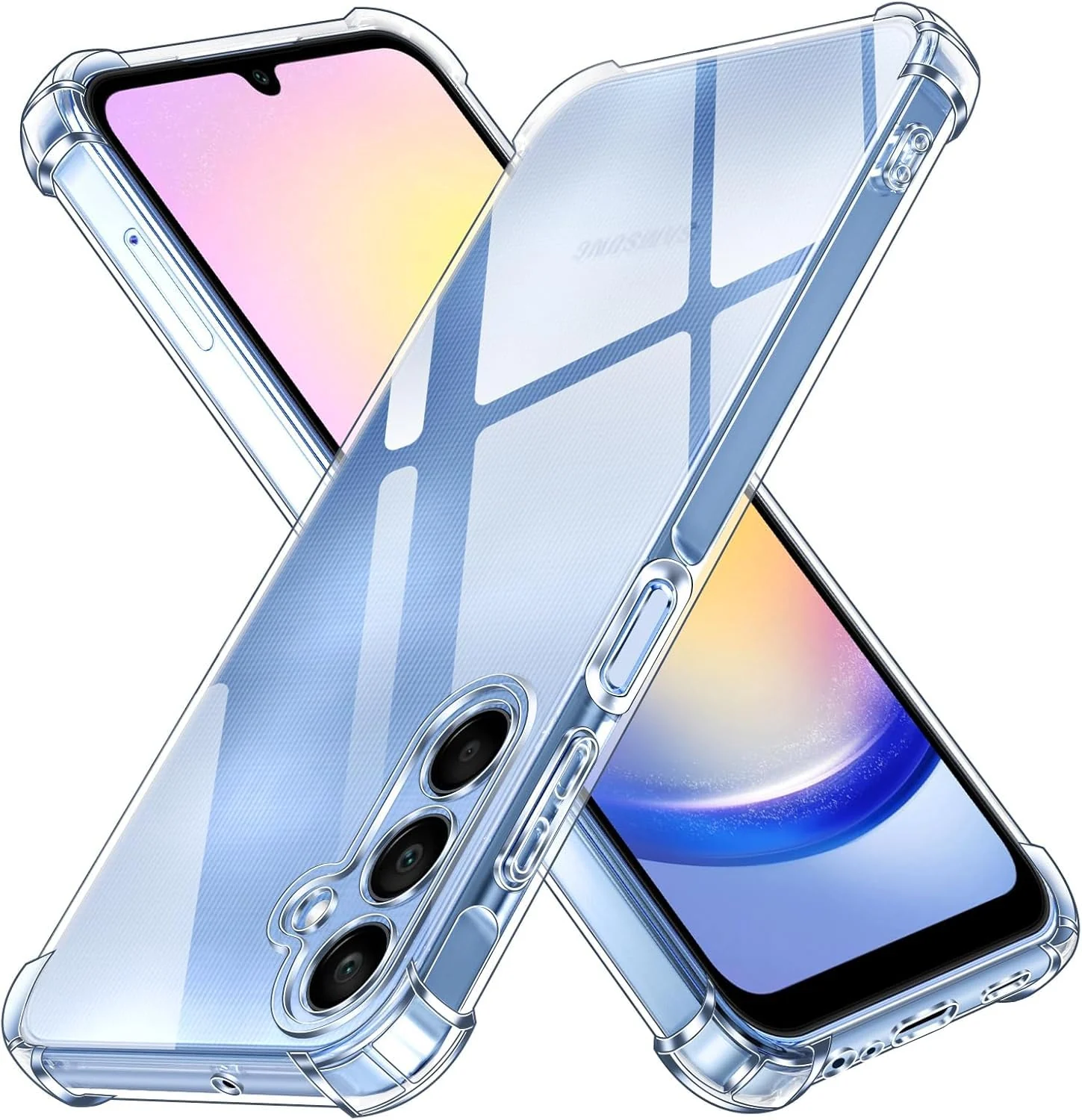 DL3 MOBILAK Anti-Shock Transparent TPU Phone Case for Samsung Galaxy A25 5G, Clear
