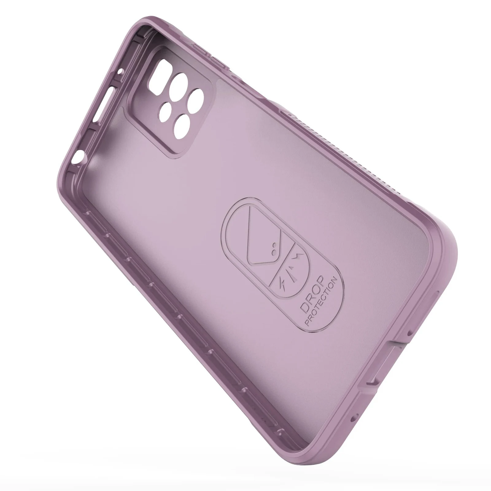 DL3 Mobilak Flexible Silicone and TPU Protective Case with Camera Protection for Xiaomi Redmi 10 4G / Redmi 10 2022 - Purple