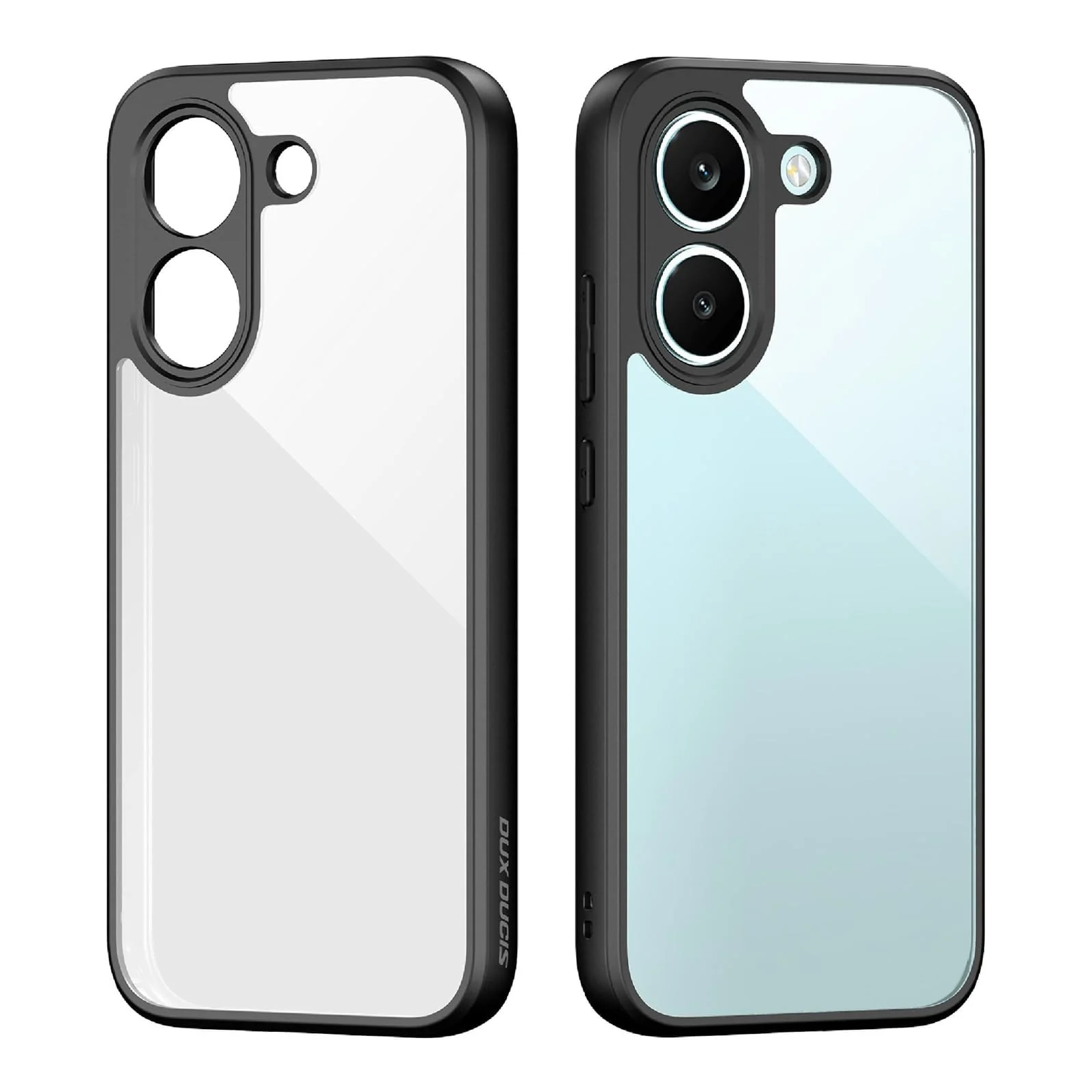 MOBIGON Anti-Yellowing Shockproof Transparent Phone Case for Xiaomi POCO X8 Pro 5G, Black