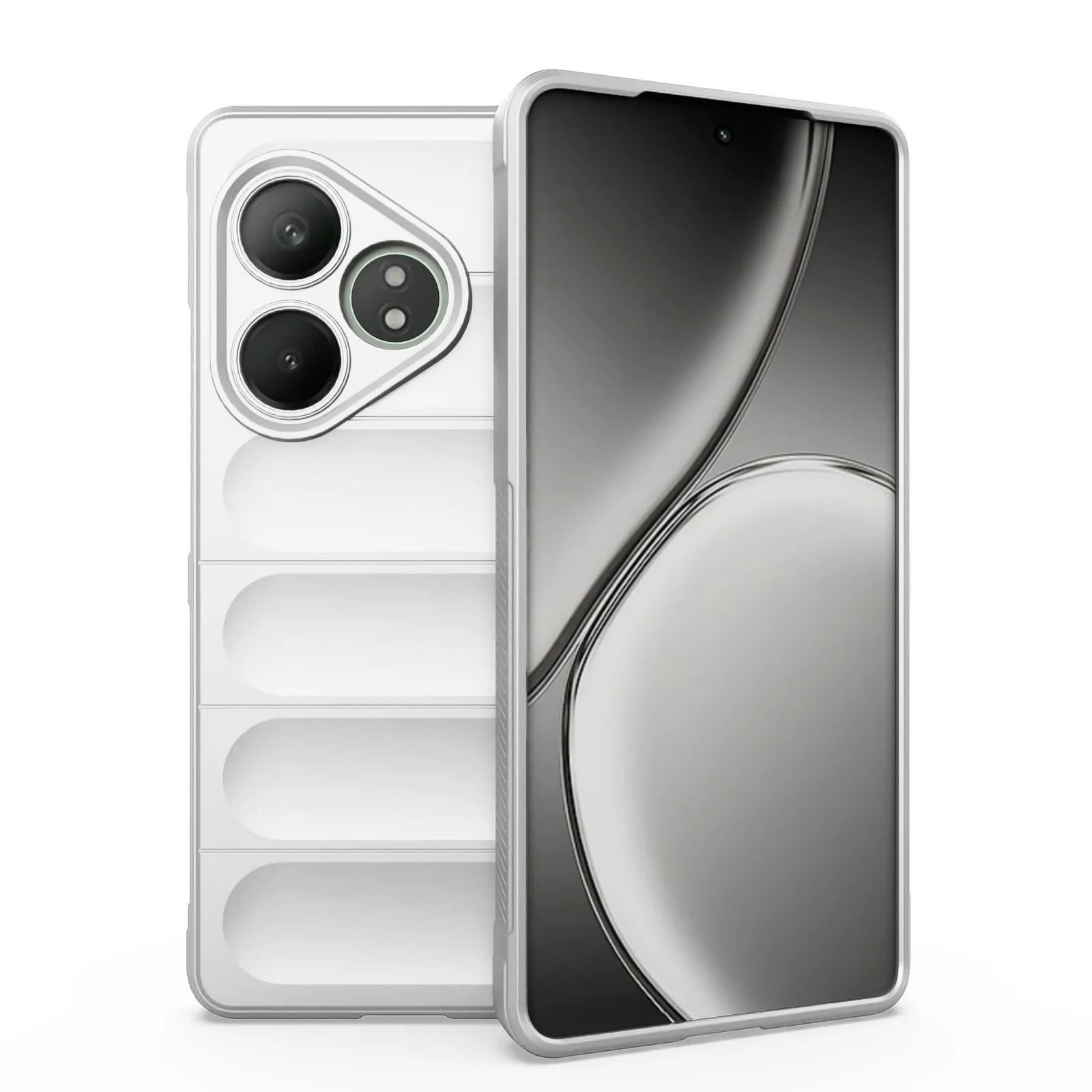 DL3 Mobilak Flexible Silicone and TPU Protective Case with Camera Protection for realme GT6 / GT Neo6 / GT Neo 6 SE / GT 6T - White