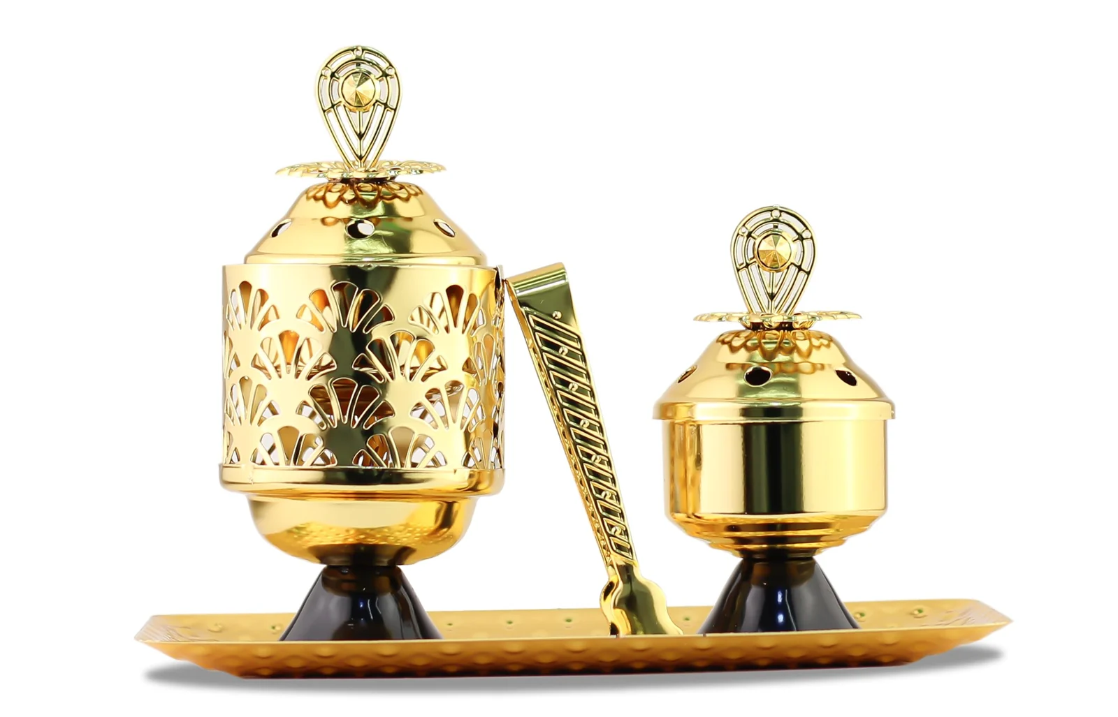 Mobigon Charcoal Incense Burner, Bakhoor Burner, Oud Frankincense Incense Burner, Vintage Arabic Burner, Suitable For Arabian Oud, Yoga, Spa and Aromatherapy, Office & Home Decor (Style 39)
