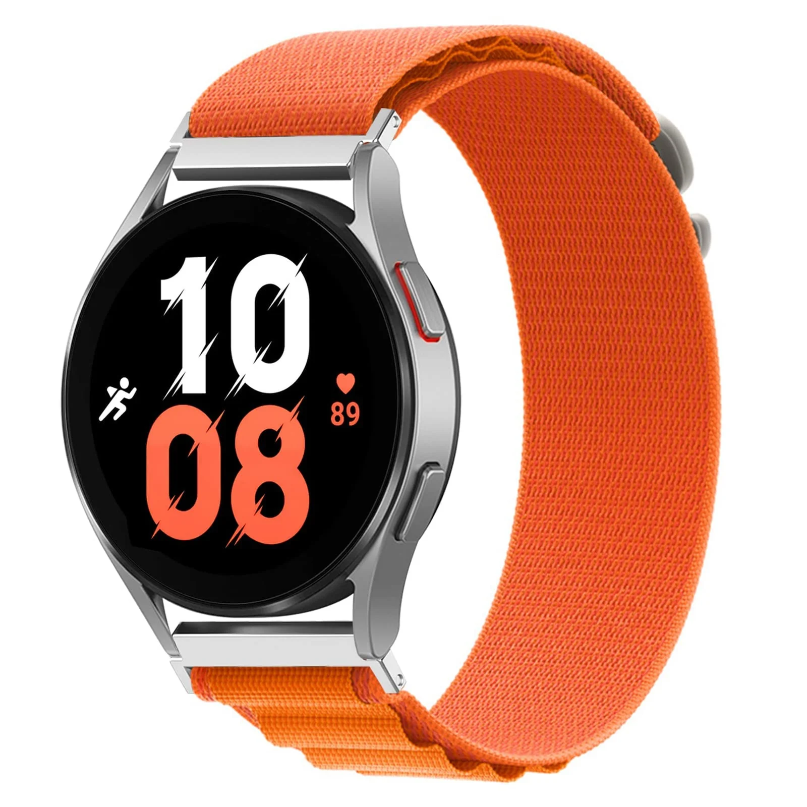 DL3 Mobilak Alpine Loop Band Sport Nylon 22MM For Samsung Galaxy Watch 3 45mm/Watch 46mm/Gear S3/Huawei watch GT4 46MM/GT3 46MM/Watch 3&4/Watch 3&4 Pro/GT2E/GT2 Pro/GT2 46MM/Amazfit GTR 2/2e/3/3 Pro/4 - Orange