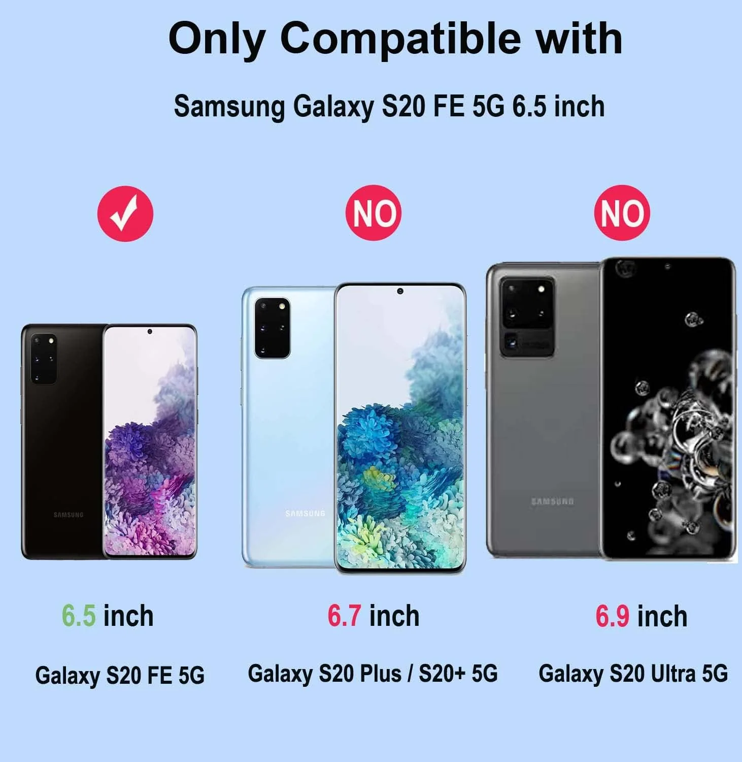 DL3 Mobilak Samsung Galaxy S20 FE 4G 5G 2020/2022 Camera Protector Tempered Glass Screen Protector HD [Full Coverage][Anti-Scratch] Drop Protection Ultra Clear/Thin Lens Protector Case - Black