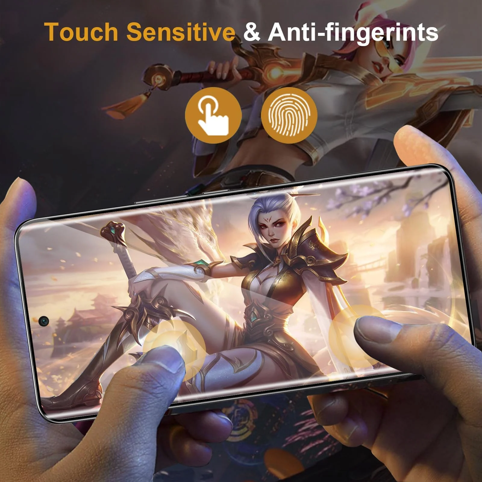 DL3 Mobilak Screen Protector for vivo V60 5G, Tempered Glass Screen Saver Premium HD Protective, Scratch Resistant, NO-Bubble, 9H Hardness, Full Coverage Film - Clear