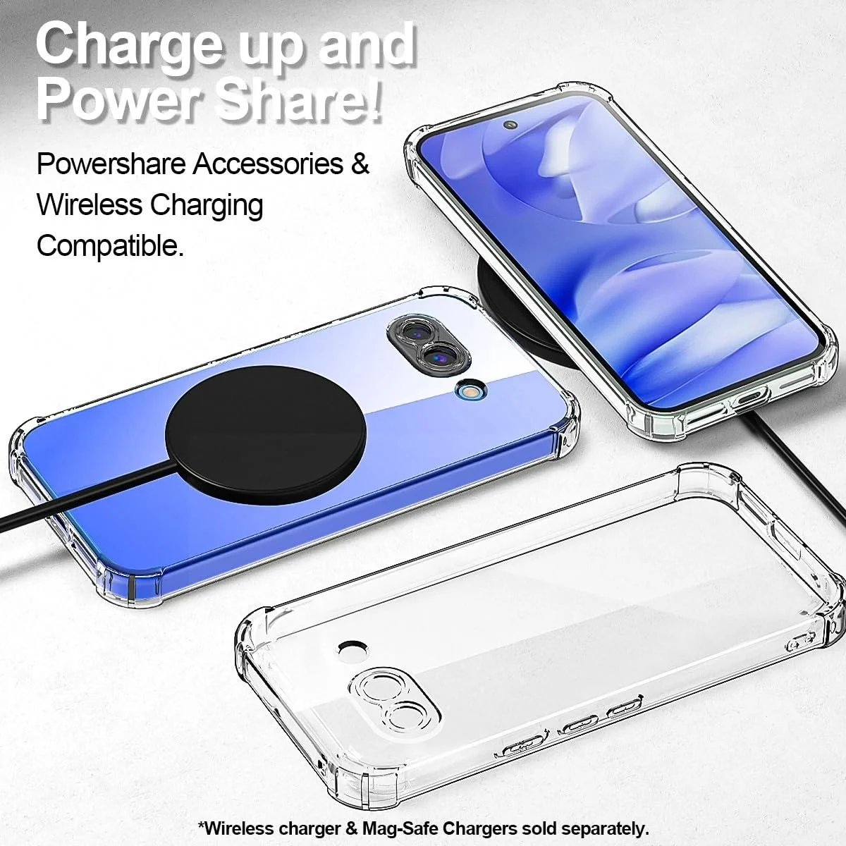 DL3 Mobilak Case Compatible with Google Pixel 10/Pixel 10 Pro, Cover SiliconeTransparent TPU Gorilla Anti-shock Protector Camera Shockproof Corners - Clear