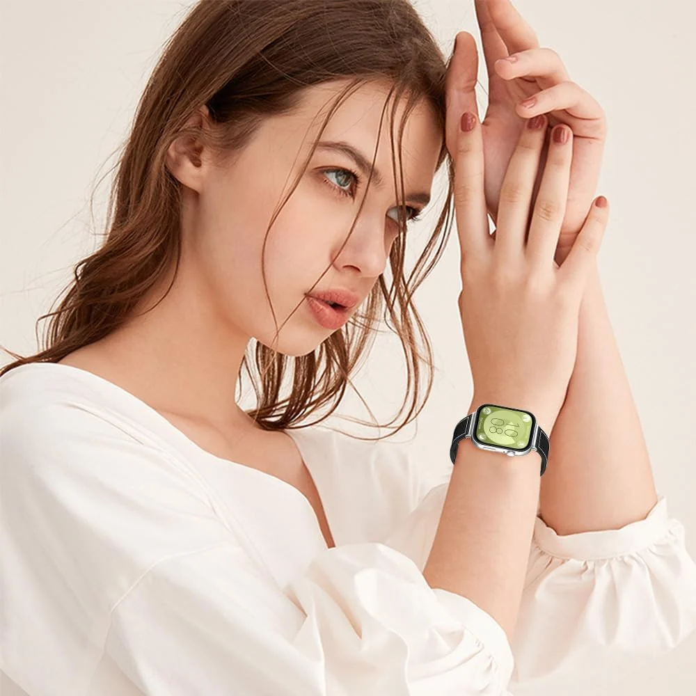 DL3 Mobilak Sport Silicone Nylon Band Designed for Huawei Watch Fit 2 for Men Women, Waterproof Soft Replacement Strap for Huawei Watch Fit2 - Black
