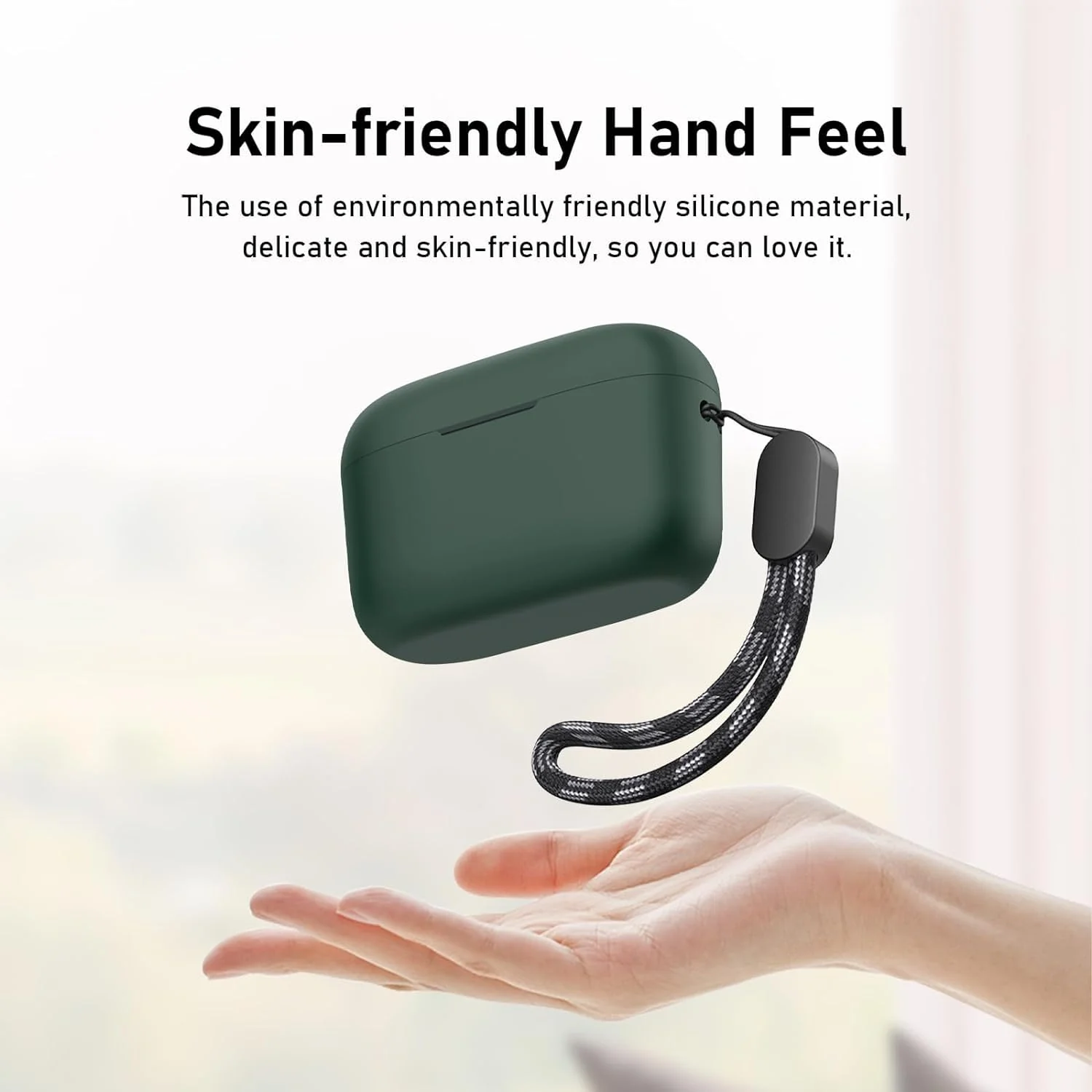 DL3 Mobilak Silicone Cover Case Compatible with Soundcore by Anker A20i Portable Protective Cover With Keychain - Green