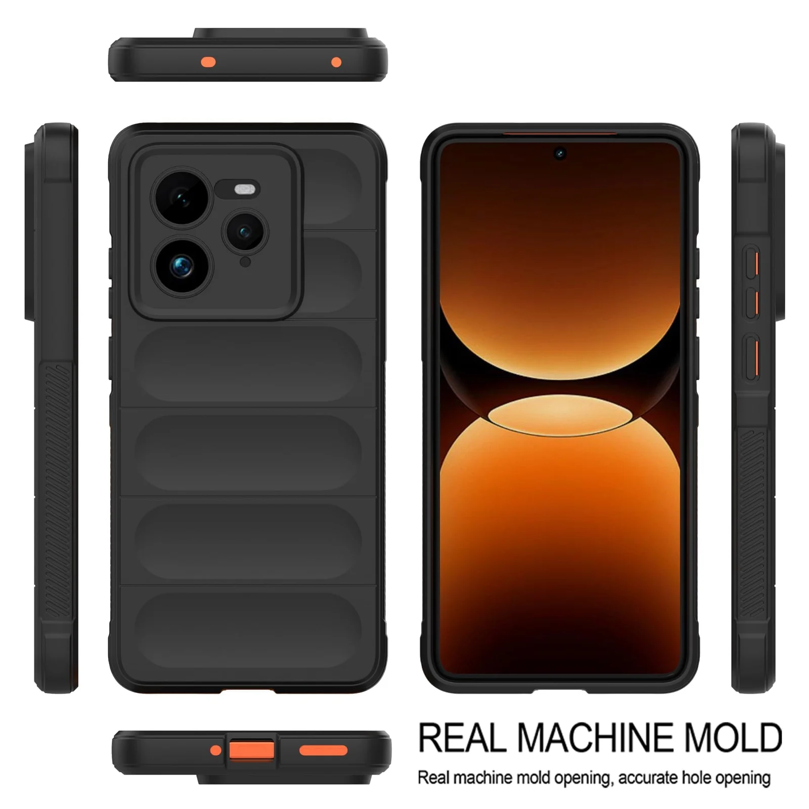 DL3 Mobilak Flexible Silicone and TPU Protective Case with Camera Protection for realme GT 7 Pro 5G - Black