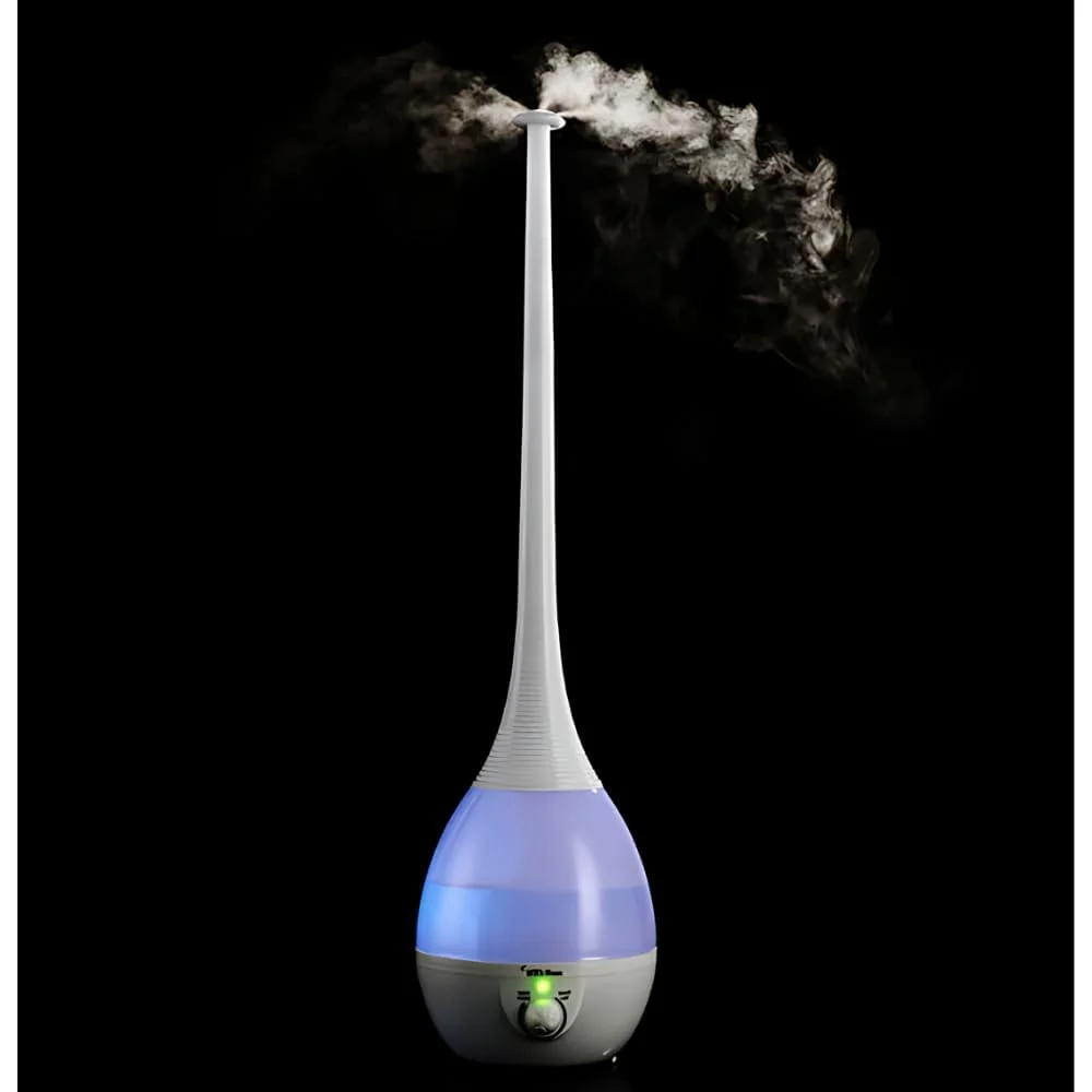 Mobigon 2.6 Litres Humidifier for Room, Cool Mist Ultrasonic Humidifier/Essential Oil Diffuser, Super Quiet 360°Nozzle, Colorful Change, Auto Shut Off&UV Light&, Lasts Up to 24 Hours - A. Blue