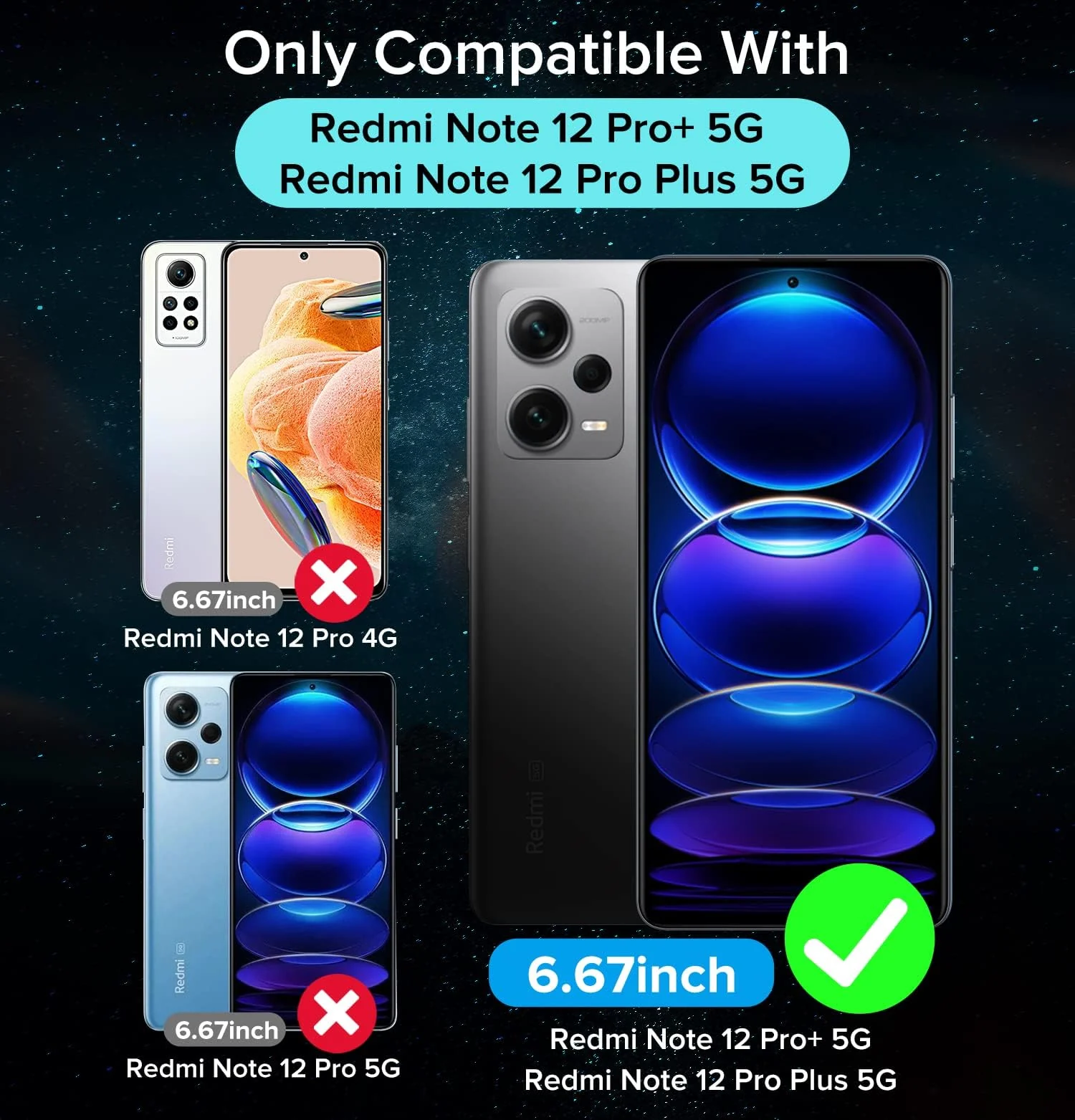 DL3 Mobilak Clear TPU Case for Xiaomi Redmi Note 12 Pro + / 12 pro plus 5G, Camera protection, Shock-absorbing protection, Non-slip grip - Clear