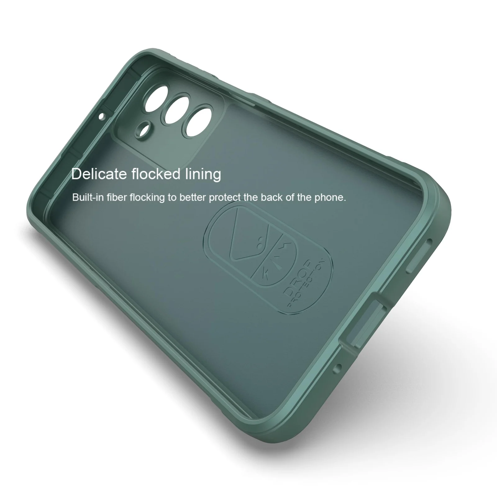DL3 Mobilak Soft Silicone Protective Case for Samsung Galaxy A25 with Camera Protection and Shockproof Design - Green