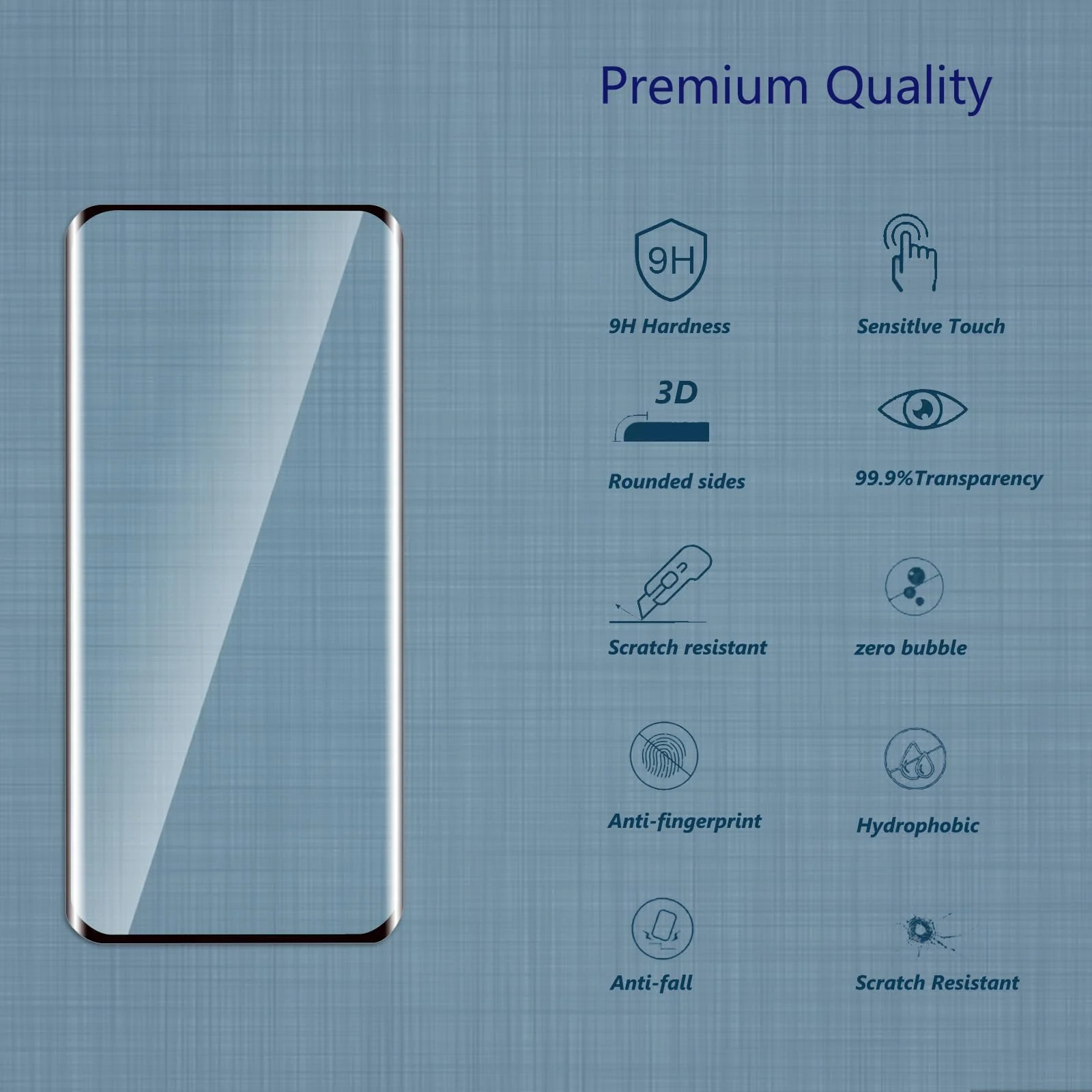 DL3 Mobilak Screen Protector for OnePlus 12 5G, Tempered Glass Screen Saver Premium HD Protective, Scratch Resistant, NO-Bubble, 9H Hardness, Full Coverage Film - Clear