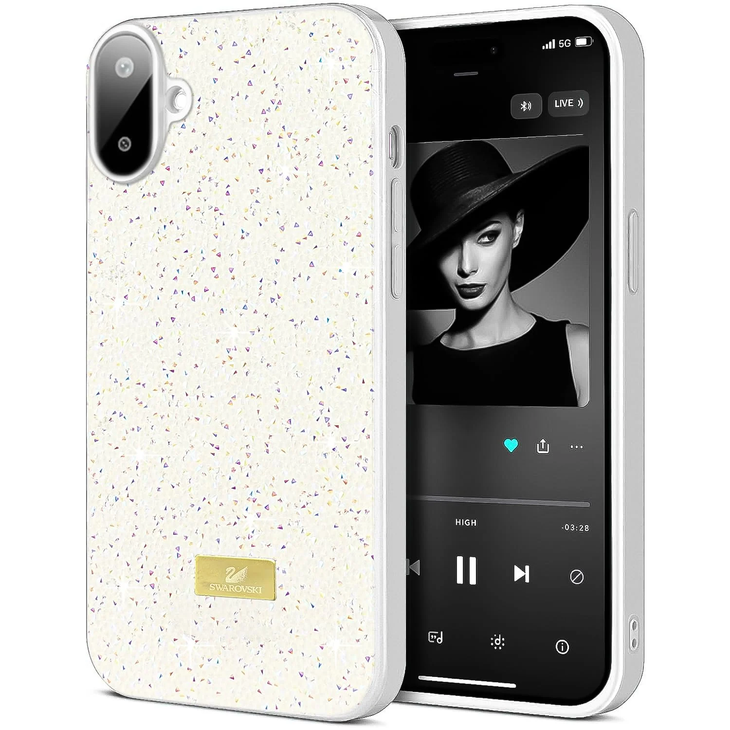 Samsung Galaxy A07 4G — DL3 Mobilak Glitter Protective Case for Samsung Galaxy A07 4G, Supports wireless charging, Shock-absorbing protection, Scratch-resistant surface