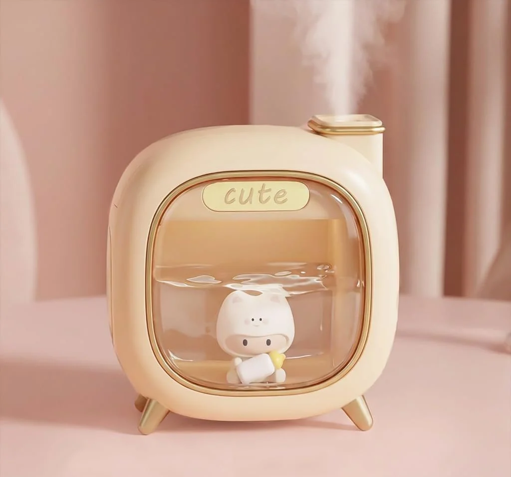 MOBIGON Dual-Mist 500 ml Ultrasonic Humidifier, Off White