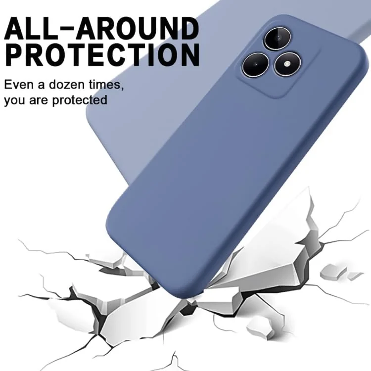 DL3 Mobilak Case Compatible with realme C53/Narzo N53, Dual Layer Protective Shockproof Hard Armor Cover with 360° Rotating Finger Ring Kickstand and Car Magnetic Mount - Lavender