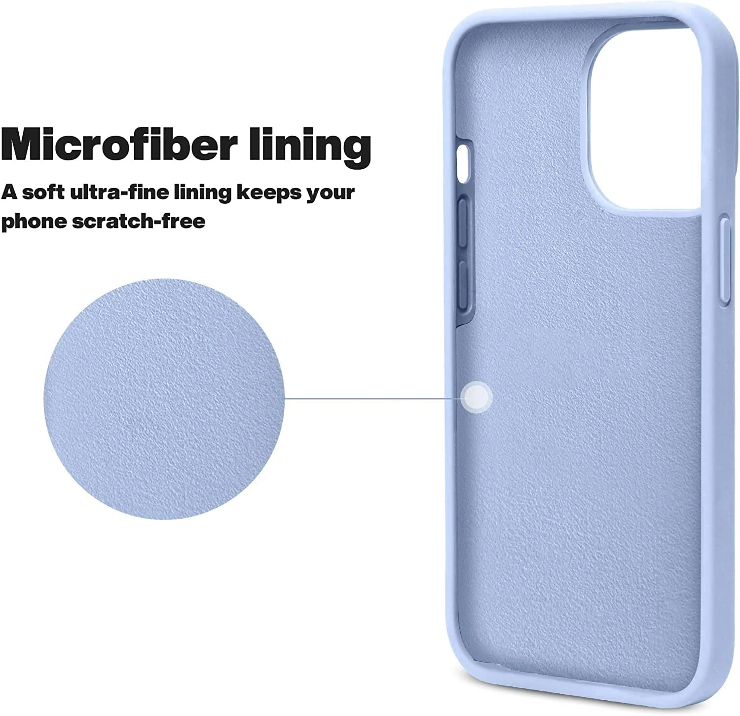 DL3 Mobilak Compatible with iPhone 11 Pro (5.8 Inch) Case, Liquid Silicone Case, Full Body Protective Cover, Shockproof, Slim Phone Case, Anti-Scratch Soft Microfiber Lining - Baby Blue