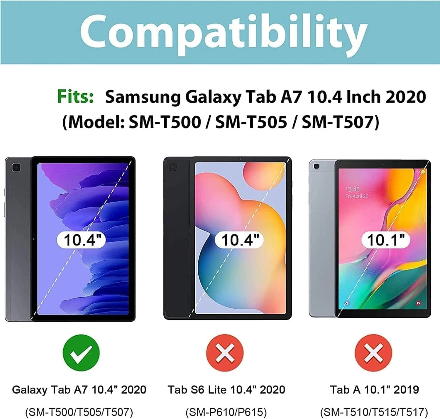DL3 Mobilak Protective Cover for Samsung Galaxy Tab A 2019 10.1 Inch (SM-T510 SM-T515), 360° Rotatable Smart Stand, Leather Folio Flip Cover with Multi-Angle Viewing, Auto Wake Sleep - Black