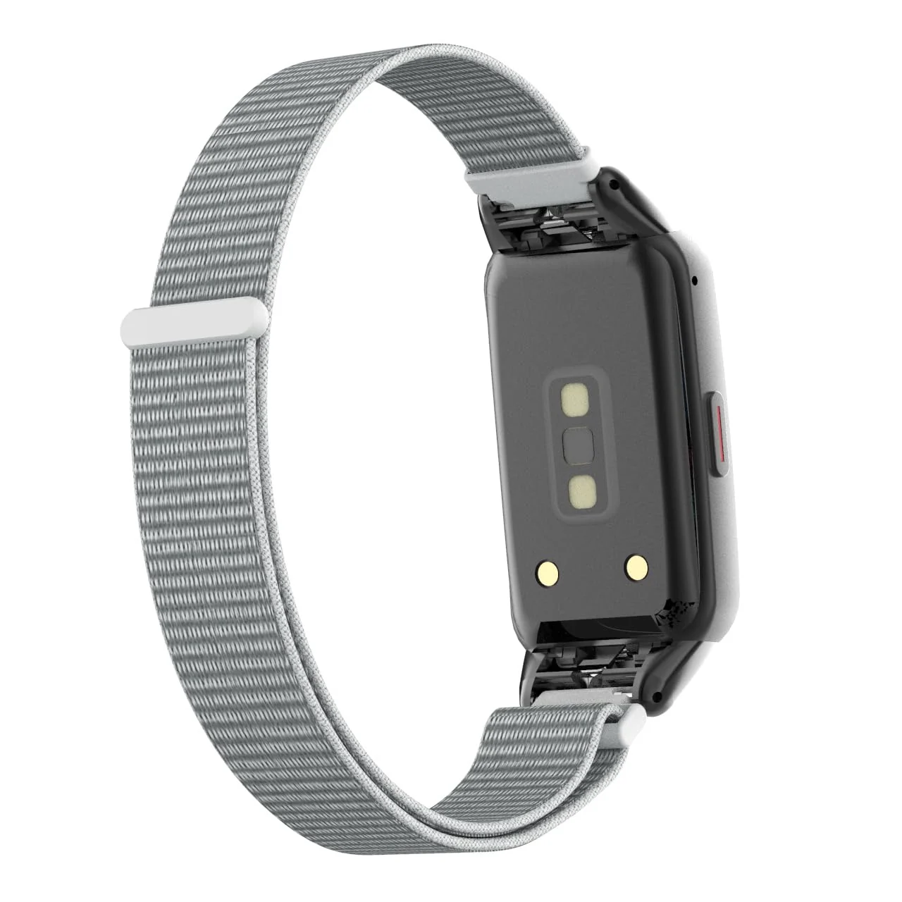 DL3 Mobilak Nylon Band for Honor Band 6/Huawei Band 6 Pro/Huawei Band 6, Nylon Watch Strap Sport Wristband Soft Replacement Watch Strap Adjusable Wrist for Women Men - Silver