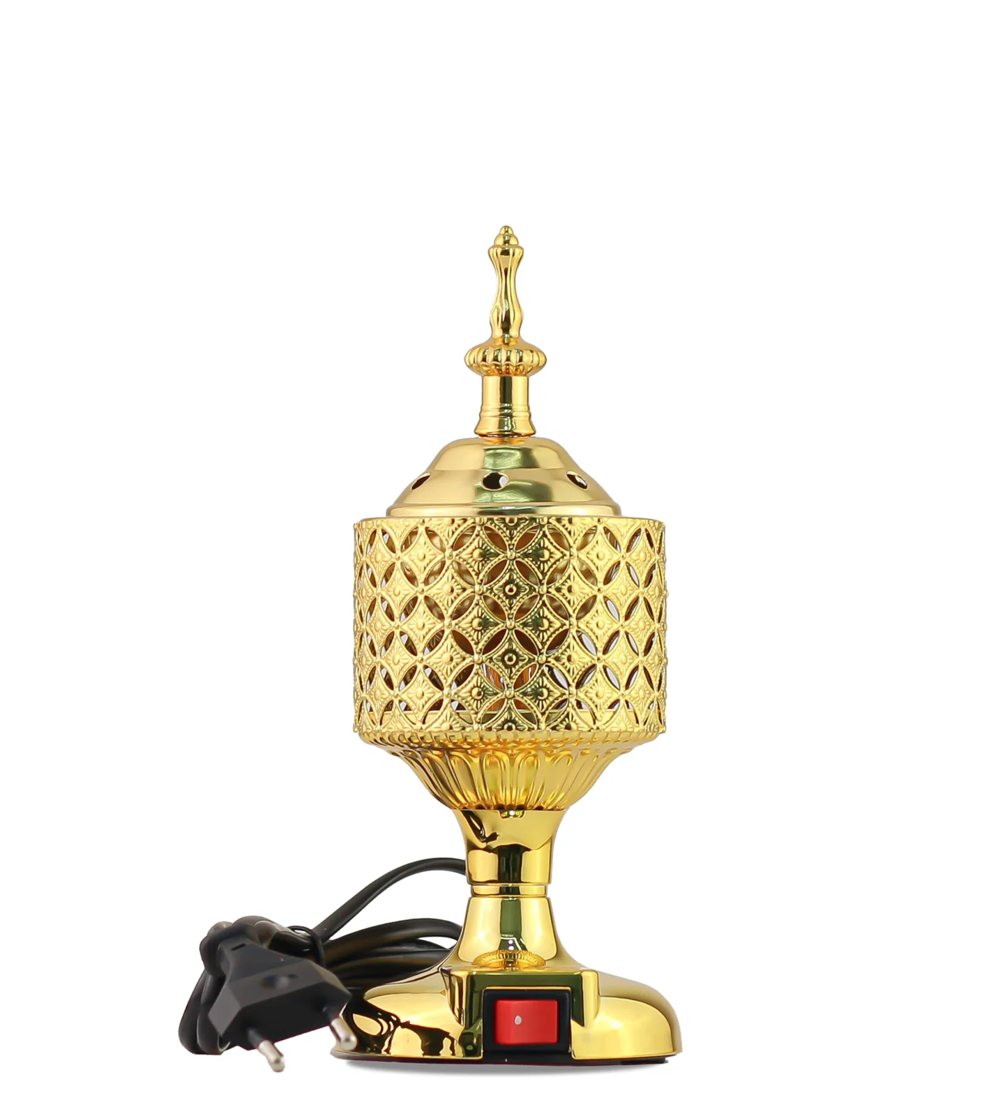 Mobigon Arabian Electric Incense Burners metal Vintage Arabic Burner, Middle Eastern Incense Holder- Electric Incense Burner Bakhoor Suitable For Arabian Oud, Home, Hotel Decor - Style 12