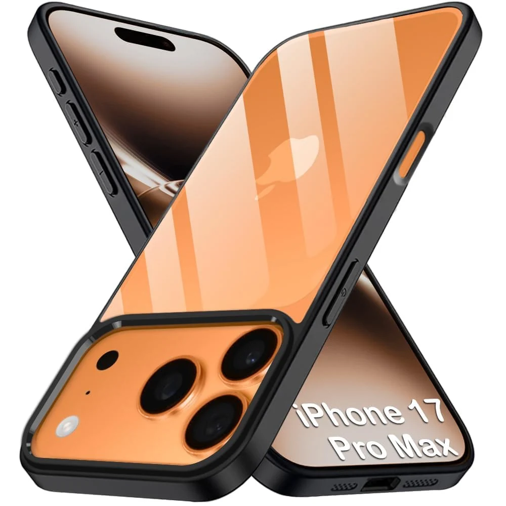 DL3 MOBILAK Clear Three-Layer Protective Phone Case for Apple iPhone 17 Pro Max 6.9 Inch - Black