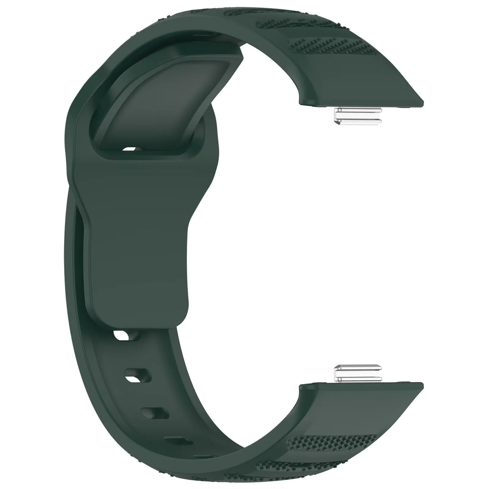 DL3 Mobilak Compatible with Huawei Watch Fit 3 / Fit 4 / Fit 4 Pro Breathable Silicone Sport Wristband, Soft Textured Design, Sweat-Resistant Quick Release Adjustable Watch Strap - Meditation Green