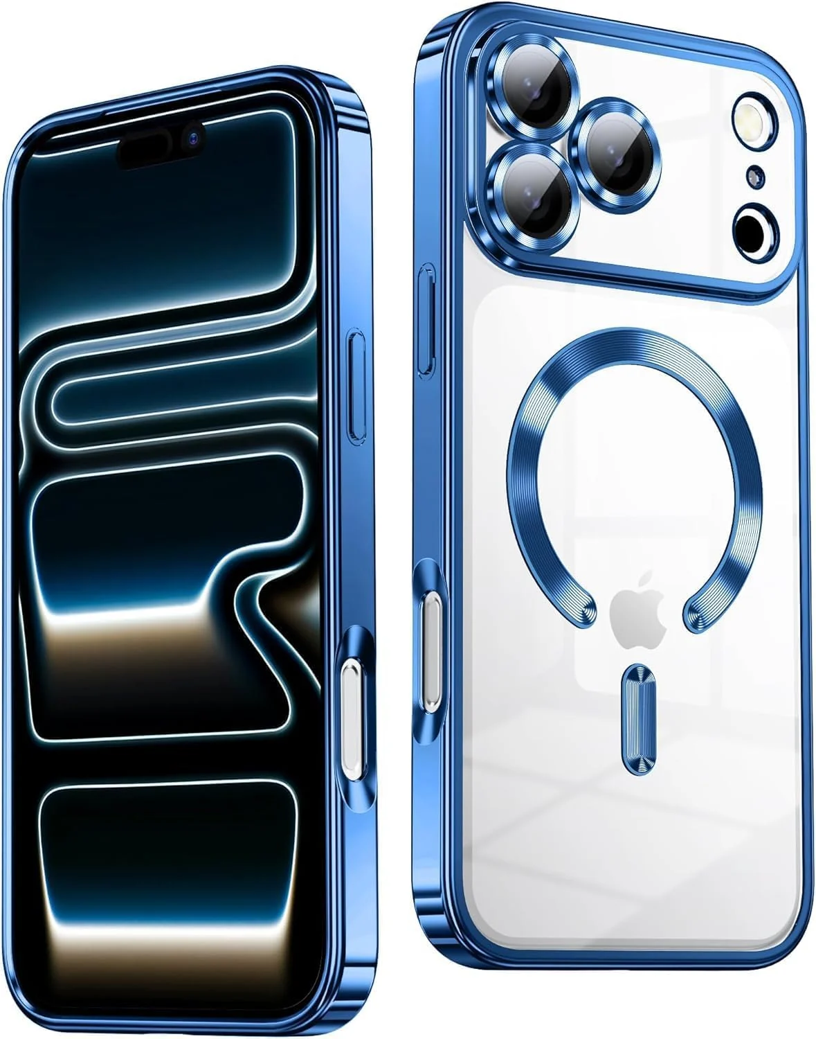 DL3 Mobilak Plated-Edge Protective Case for iPhone 17 Pro, Compatible with MagSafe accessories, Supports wireless charging, Camera protection - Sierra Blue