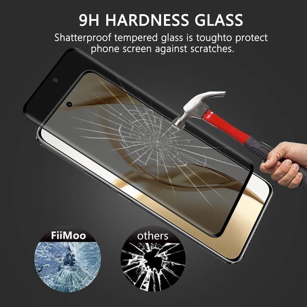 DL3 Mobilak Screen Protector for Honor 200 UV Glass Fingerprint Reader Support 3D Curved Anti-Spy Tempered Glass Screen Protector - Privacy