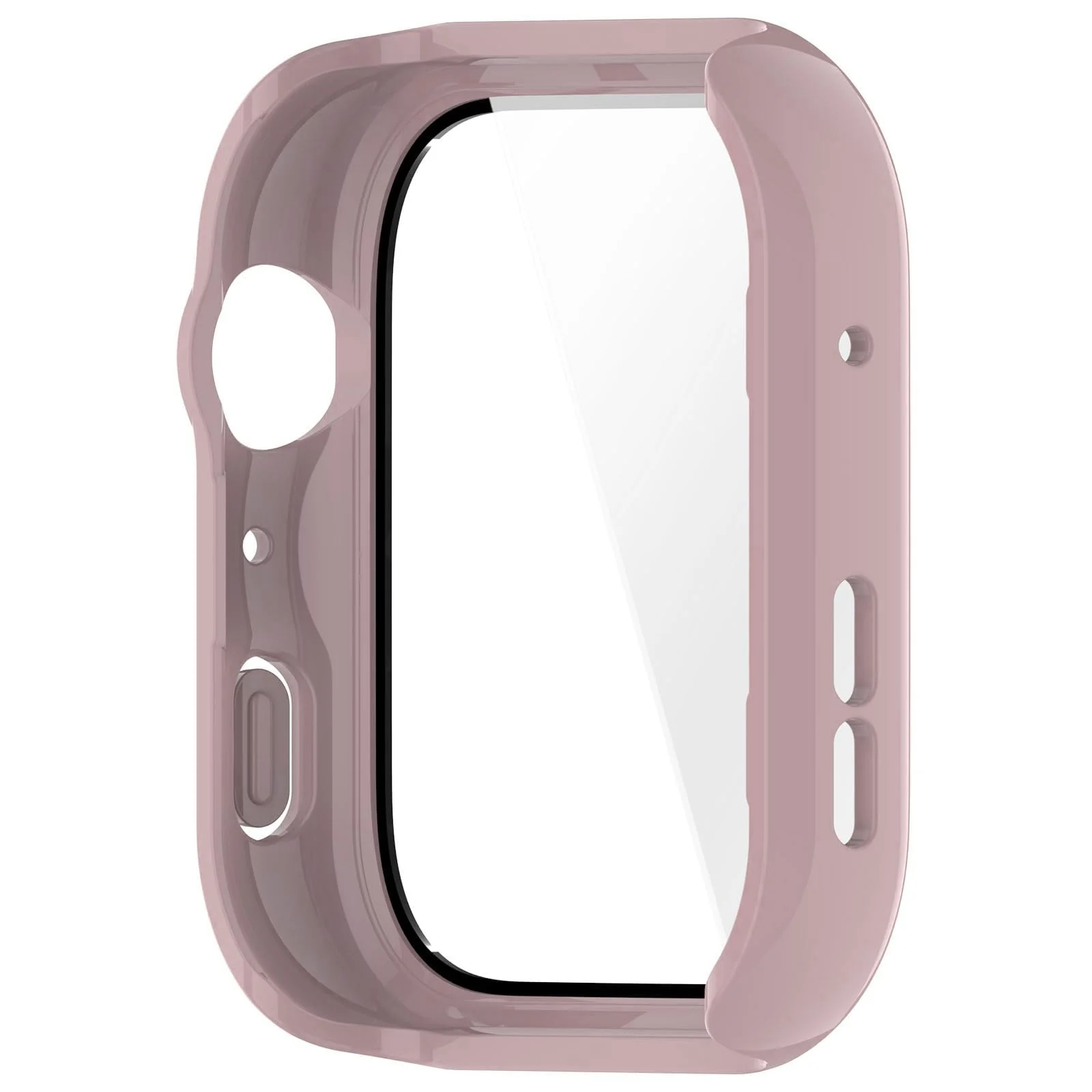 DL3 MOBILAK Full-Coverage Watch Case with Tempered Glass for Huawei Watch Fit 5, Pink