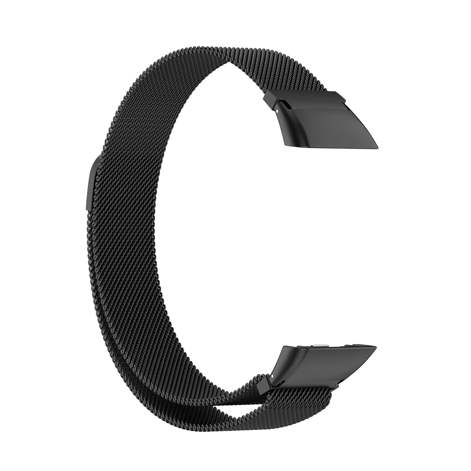 DL3 Mobilak Strap for Honor Band 6/Huawei Band 6/Huawei Band 6 Pro, Metal Woven Stainless Steel Magnetic Replacement Strap, Classic Adjustable Watch Strap For Honor Band 6 Bracelets - Black