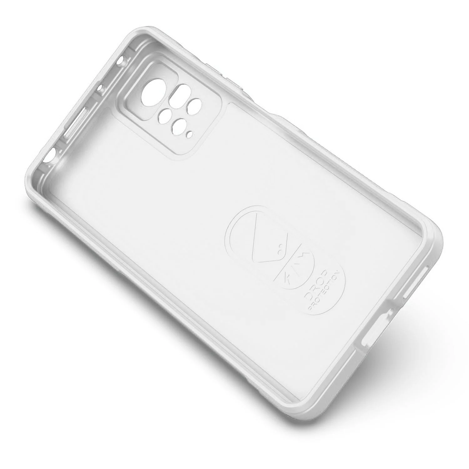 DL3 Mobilak Flexible Silicone and TPU Protective Case with Camera Protection for Xiaomi Redmi Note 11 4G / Note 11S - White