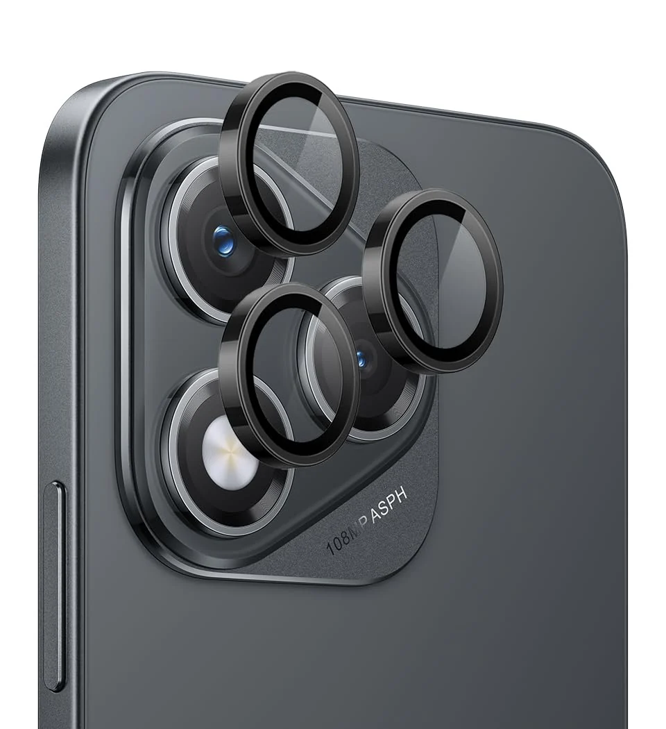 DL3 Mobilak Camera Lens Protector for Honor 400 Lite Accessories, 9H Tempered Glass Metal Individual Ring Camera Cover Screen Protector, Case Friendly, Anti Scratch - Black