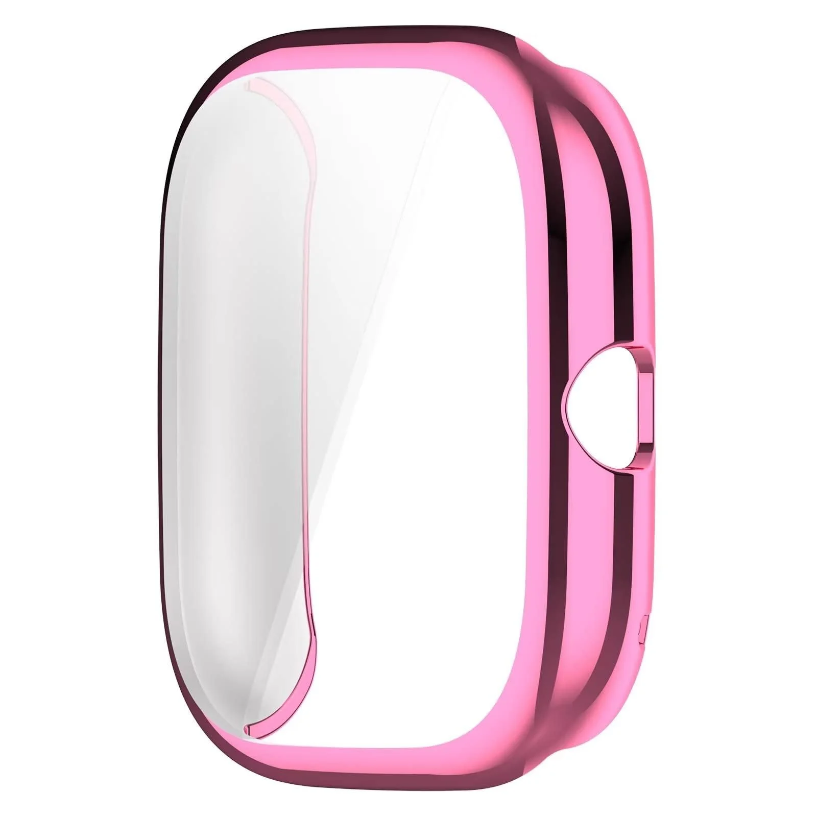 DL3 Mobilak Case Compatible with Amazfit GTS 4 Mini (Not for GTS4) Case All-Around Screen Protector Watch Soft TPU Shockproof Cover Slim Guard Thin Bumper Shell Protector - Pink