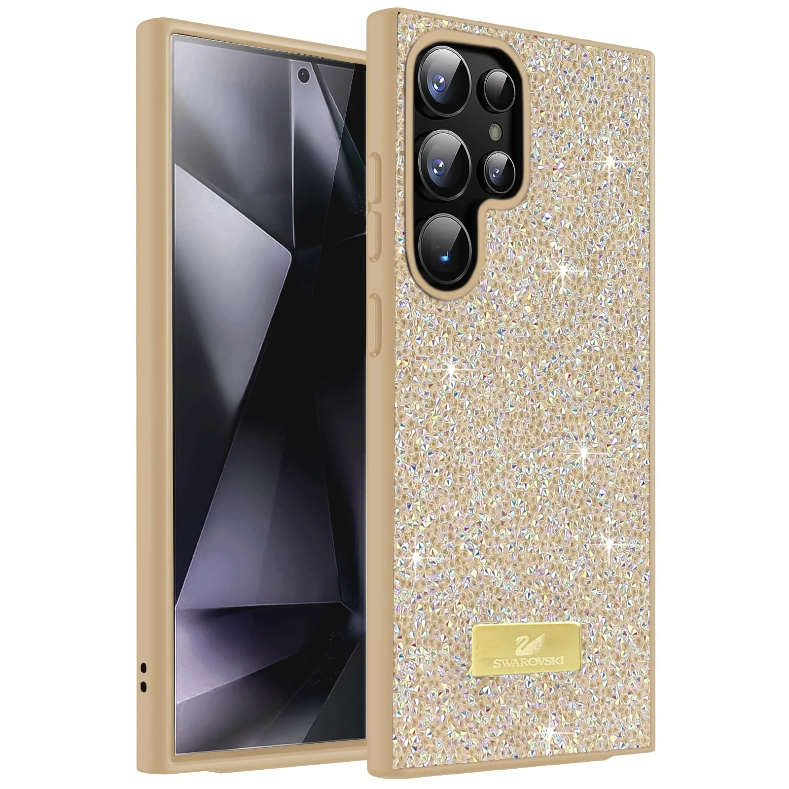 DL3 Mobilak Case for Samsung Galaxy S23 Ultra Glitter, Sparkle Diamond Crystal Bling with Bling, Thin Lightweight Full Body Shockproof Anti-Scratch Protective Cover