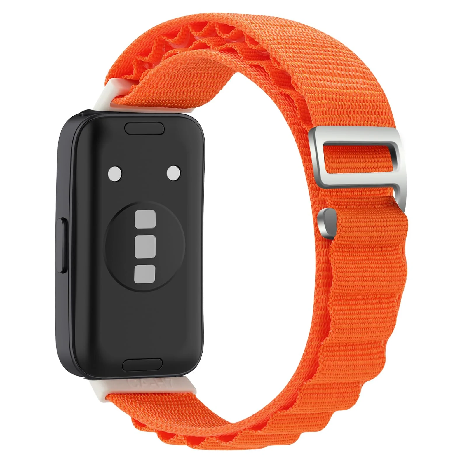 DL3 Mobilak Alpine Loop Band for Huawei Band 9 / Huawei Band 8, Women Men Nylon Sport Solo Loop Rugged Wristband with G‑Hook For Huawei Band 8/Band 9 - Orange