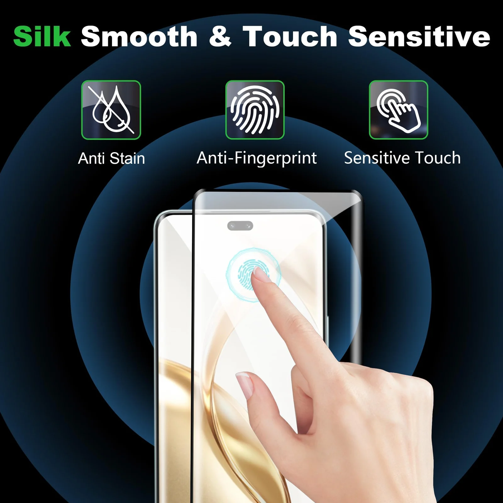 DL3 Mobilak Screen Protector for Honor 200 Pro 5G, Tempered Glass Screen Saver Premium HD Protective, Scratch Resistant, NO-Bubble, 9H Hardness, Full Coverage Film - Clear
