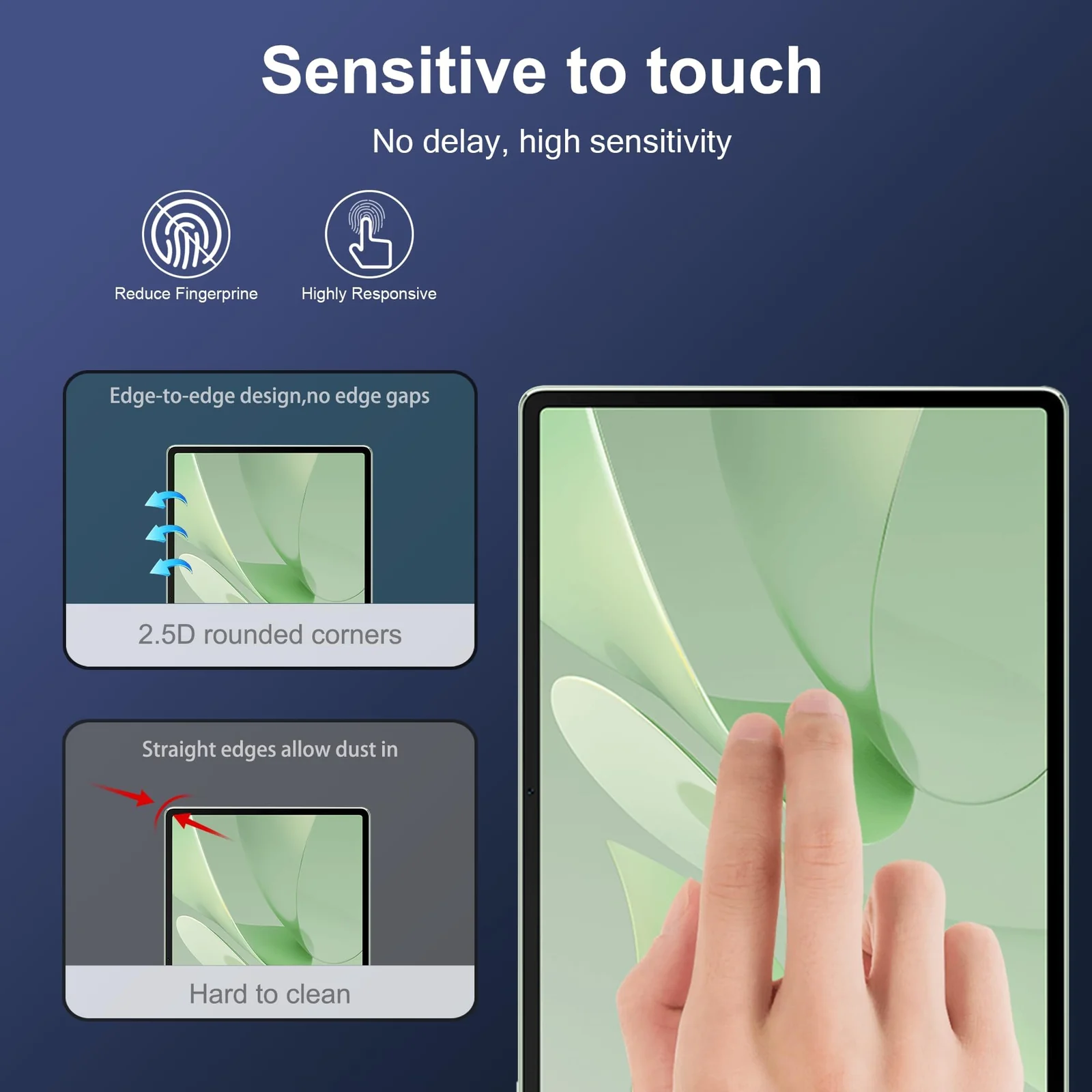 "DL3 Mobilak Screen Protector For Huawei MatePad 12X 2024 12 Inch/Huawei MatePad Air 12"" Tablet Tempered Glass Film [HD Crystal ] [Easy Installation] [Scratch Resistant] [9H Hardness] - Clear"