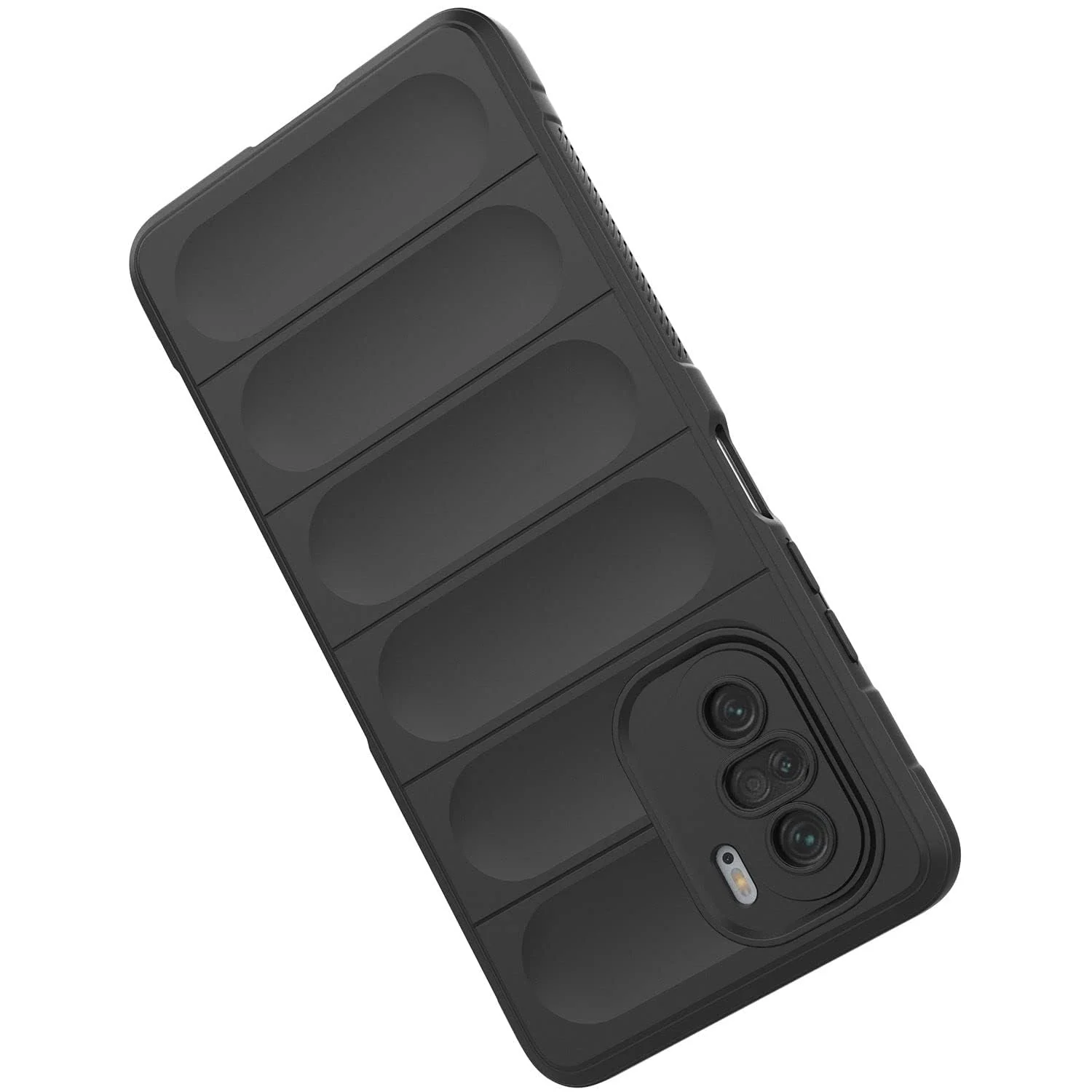 DL3 Mobilak Flexible Silicone and TPU Protective Case with Camera Protection for Xiaomi Poco F3 / RedMi K40 / K40 Pro / Mi 11i / Mi 11X - Black