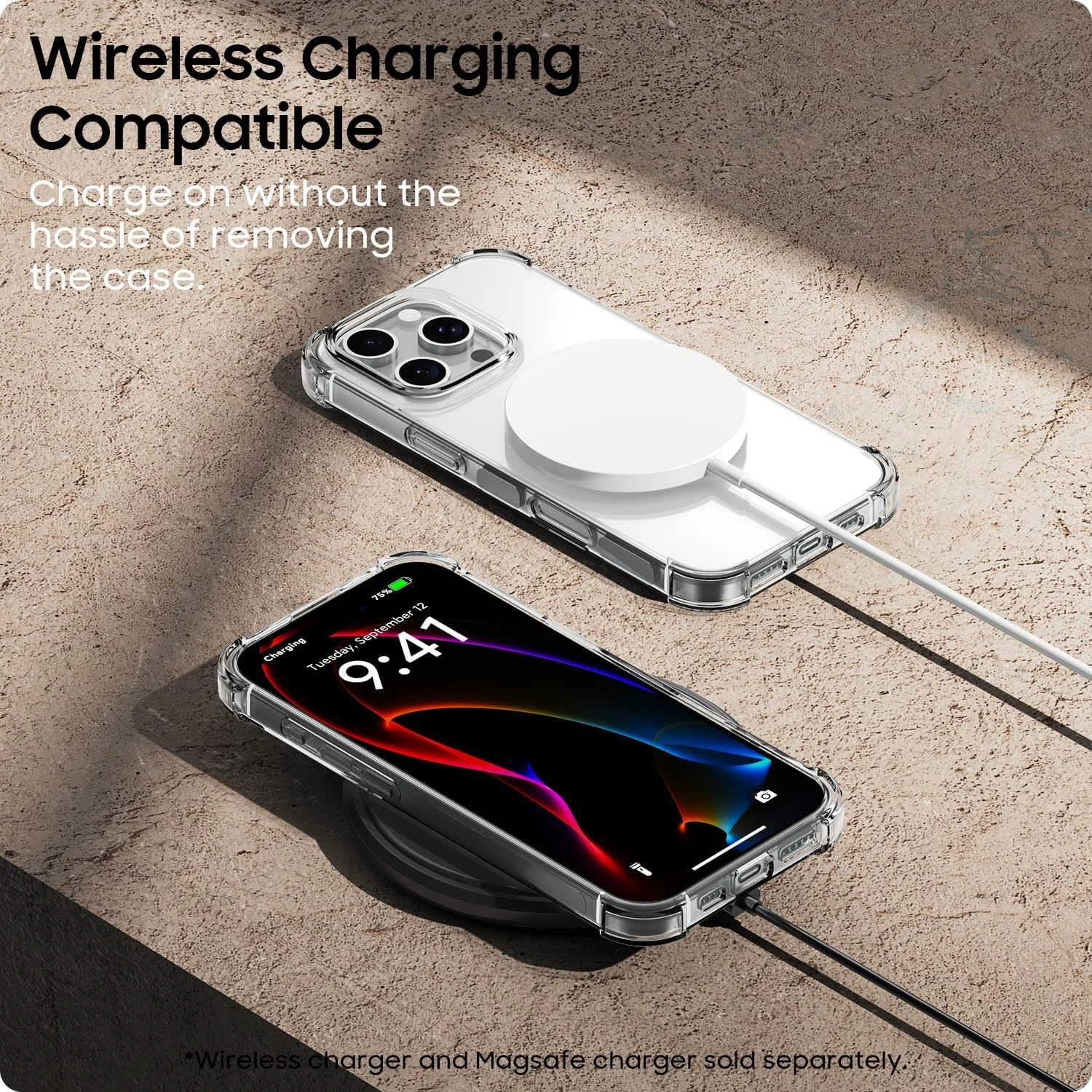 DL3 Mobilak Clear TPU Protective Case for iPhone with Camera Protection and Shockproof Design - Clear