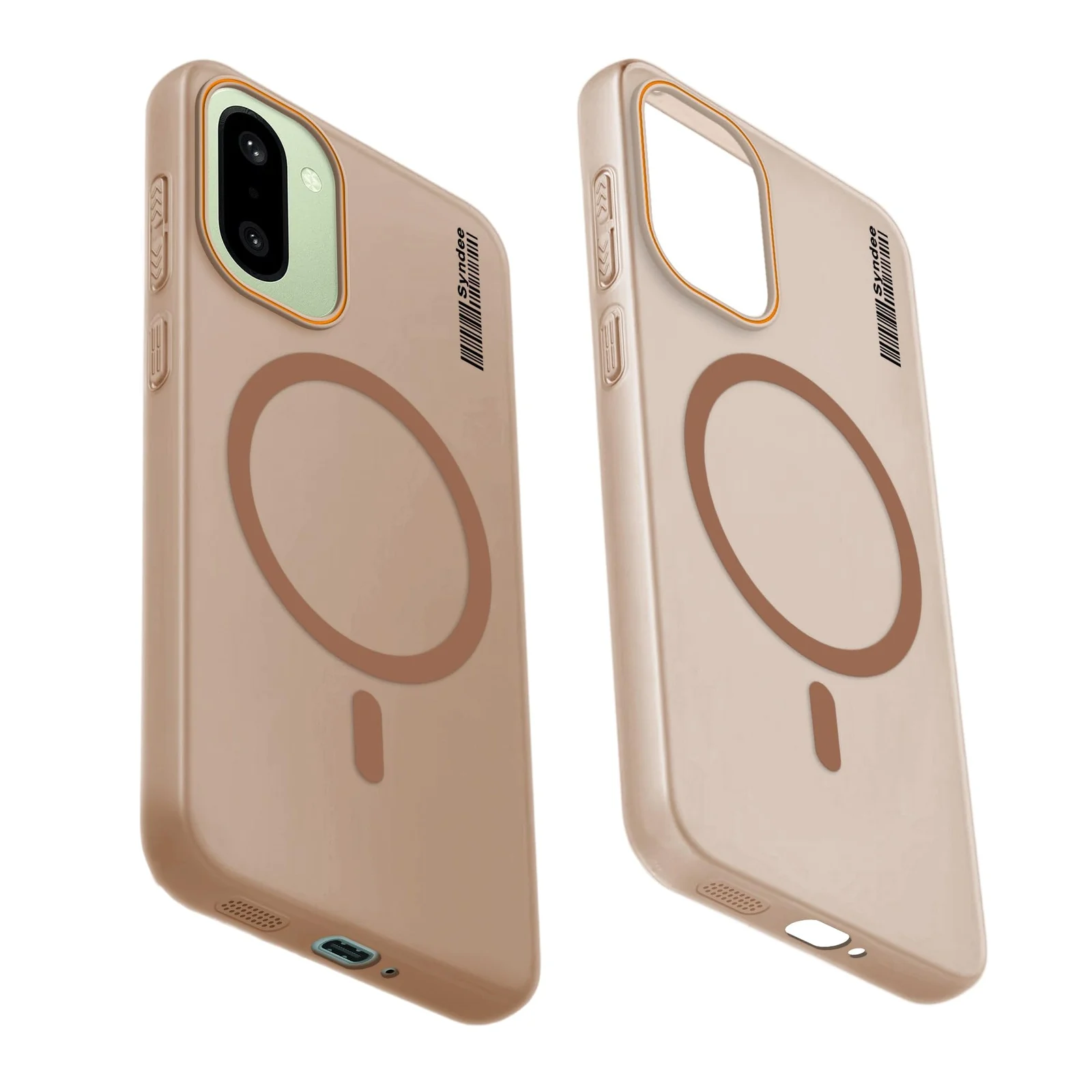 DL3 Mobilak Translucent Matte Case for OnePlus 15R / OnePlus Ace 6 / Ace 6T, Compatible with MagSafe accessories, Shock-absorbing protection, Integrated ring holder - Brown