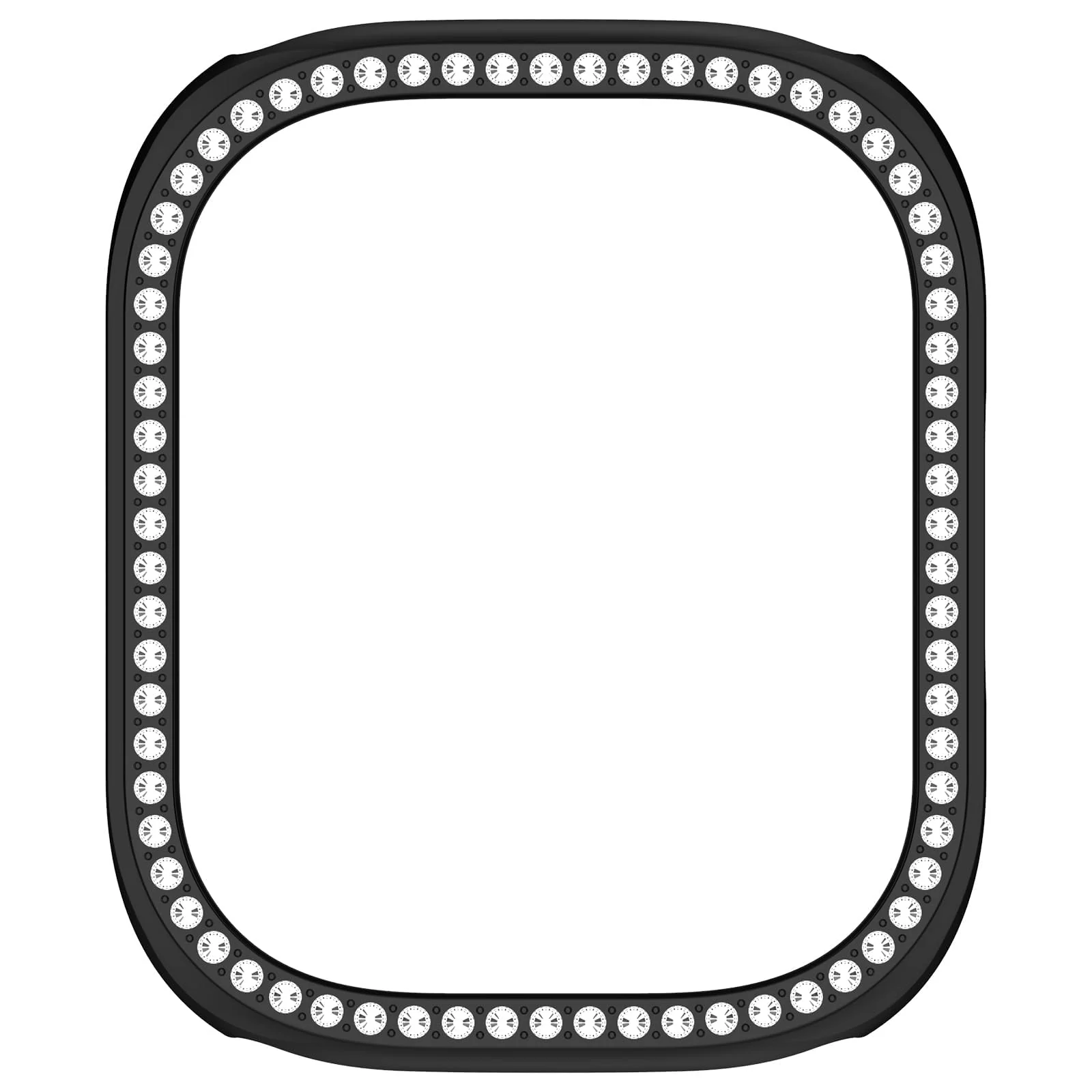 DL3 Mobilak Glitter Rhinestone Protective Case for Xiaomi Redmi Watch 5 Active - Black