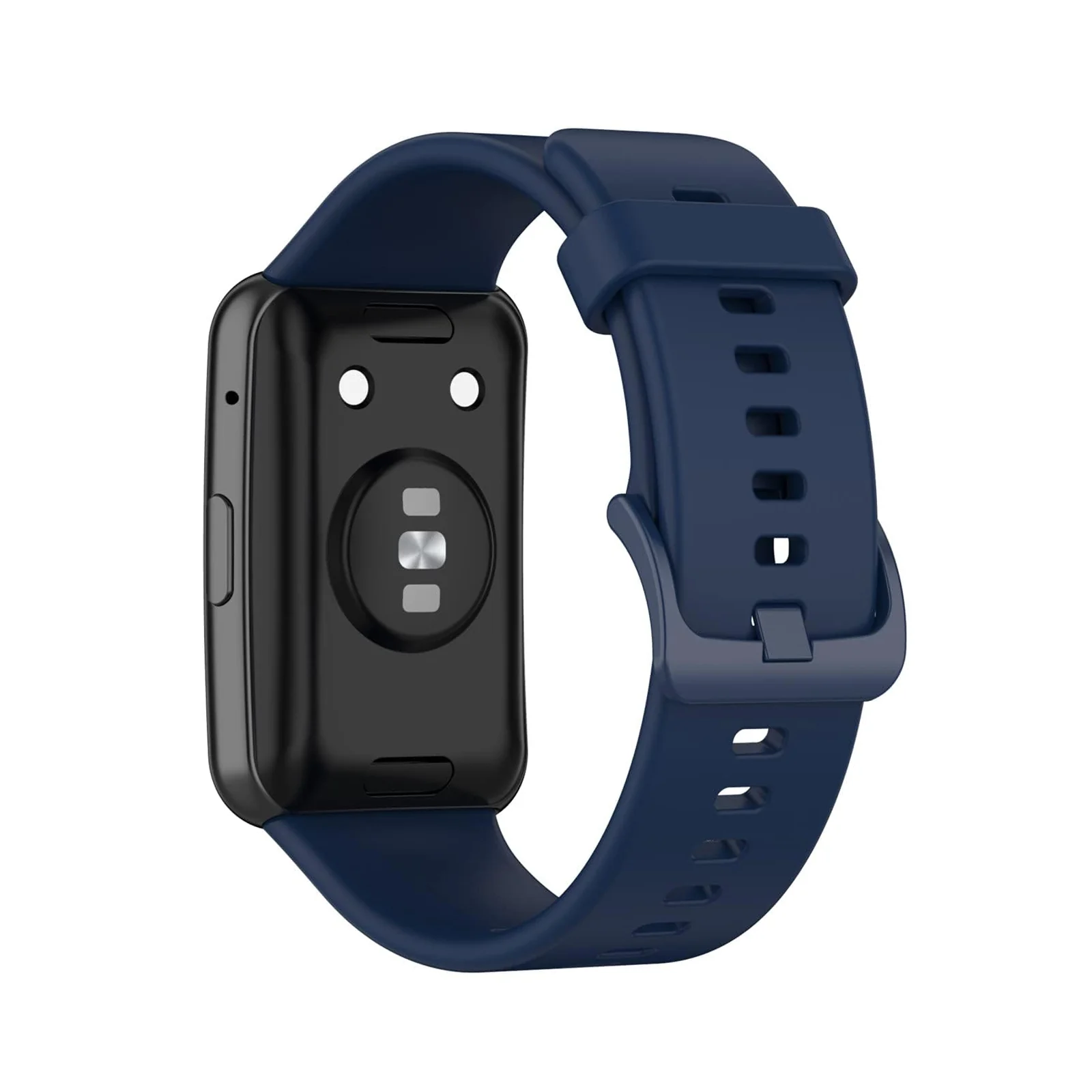 DL3 Mobilak Silicone Strap for Huawei Watch Fit, Soft Band Ultra-Light Waterproof Durable Adjustable Replacement Wristband - Dark Blue